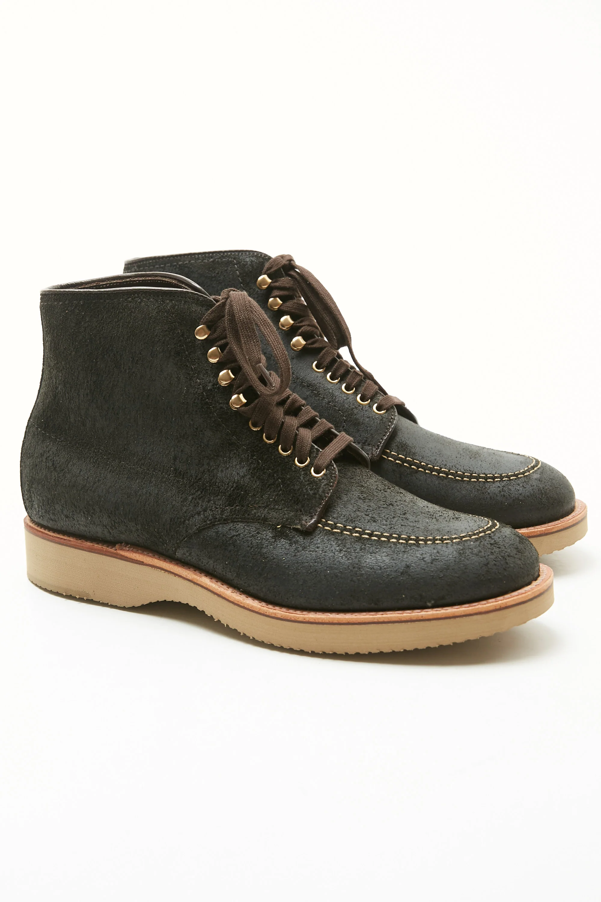 Alden x Totem EXCLUSIVE "The Lombard" Indy Boot - Reverse Earth Chamois - Image 11