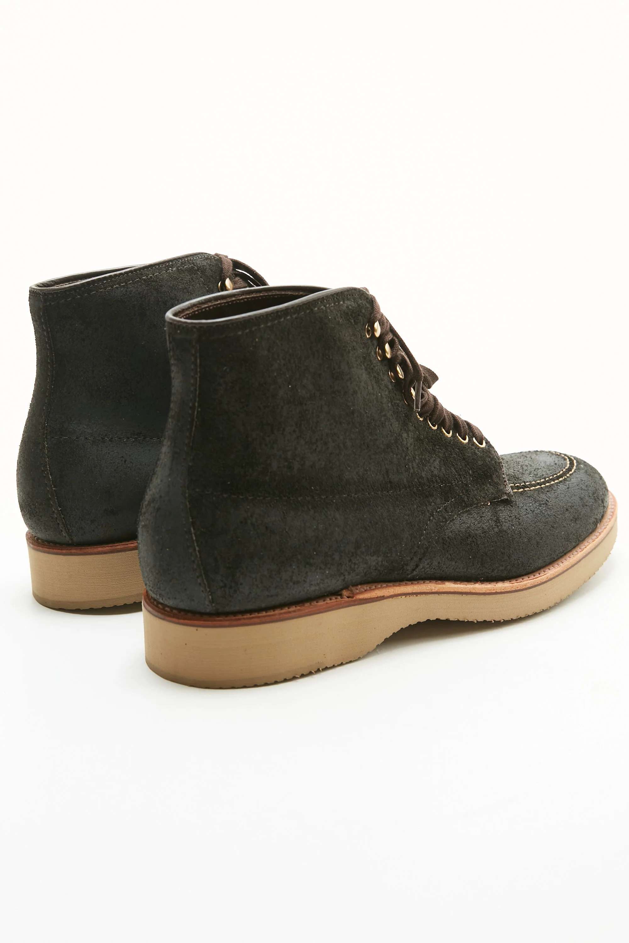 Alden x Totem EXCLUSIVE "The Lombard" Indy Boot - Reverse Earth Chamois - Image 3