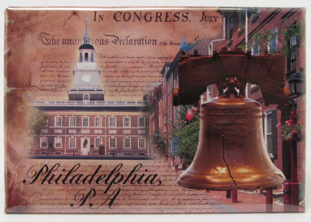 Americana Souvenirs Philadelphia Historic Magnet
