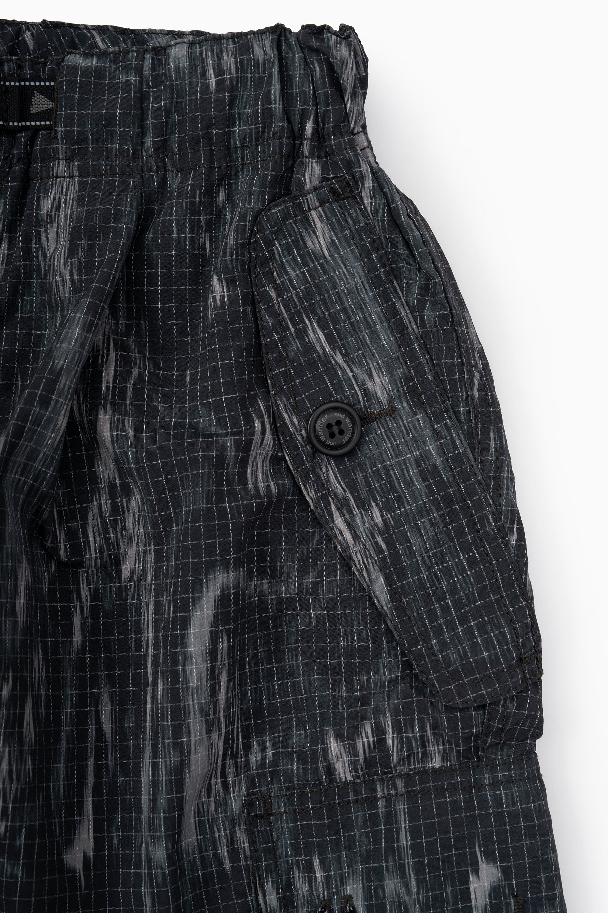 And Wander Printed Ripstop Cargo Pants - Black - Image 5