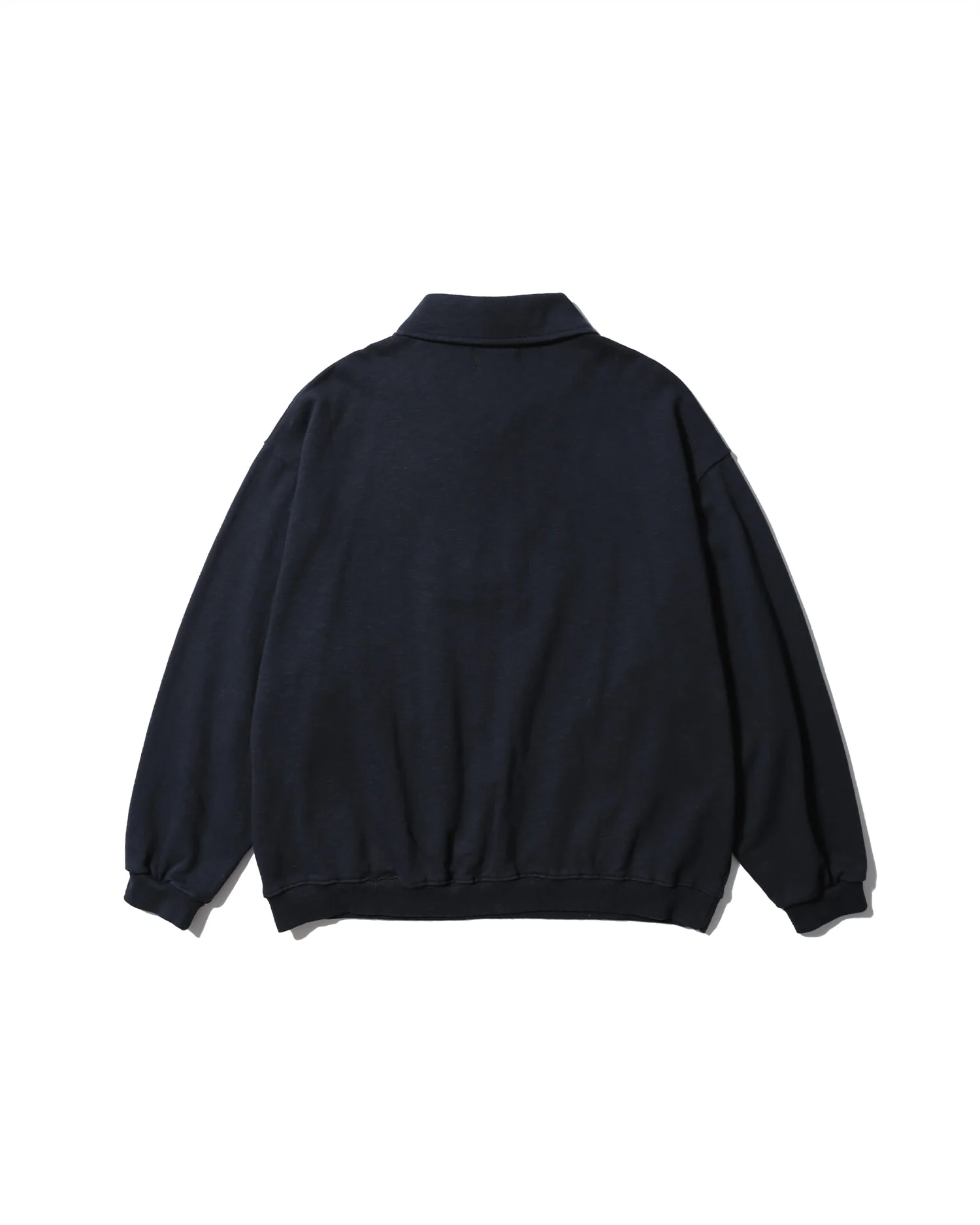 Anglan Boxing Pocket Collar Sweat Shirt - Navy - Image 4