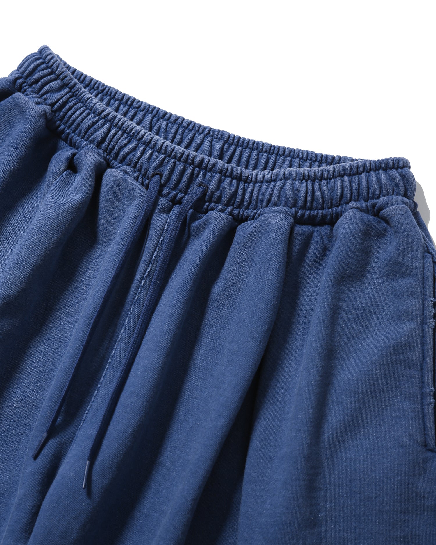 Anglan Cross Pleated Sweat Shorts - Washed Blue - Image 3