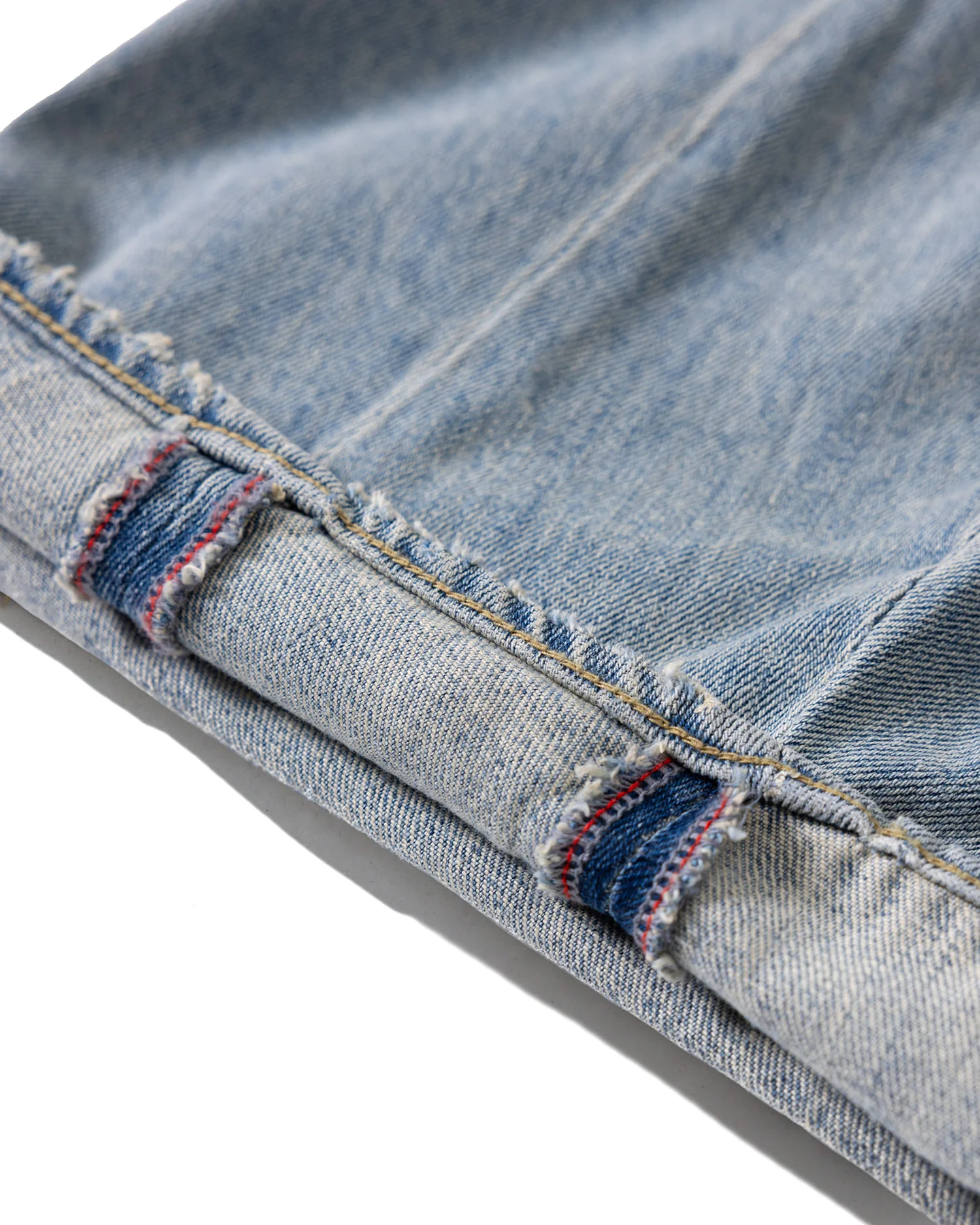 Anglan Panelled Barrel Denim Pants - Washed Blue - Image 5