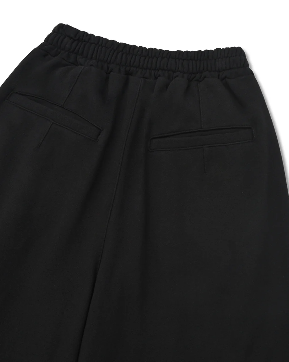 Anglan Valley Tuck Sweat Half Pants - Black - Image 4