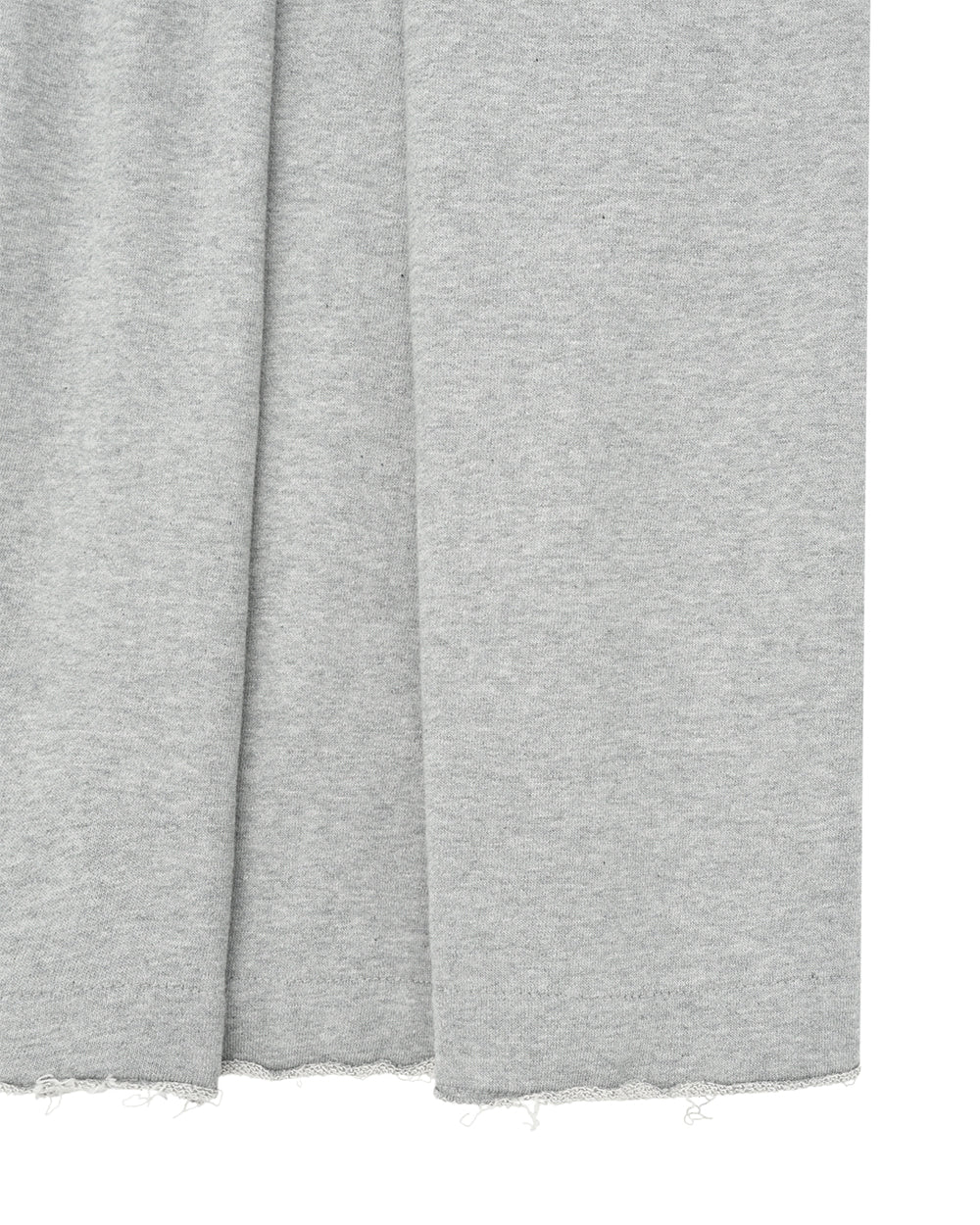 Anglan Valley Tuck Sweat Half Pants - Melange Grey - Image 5