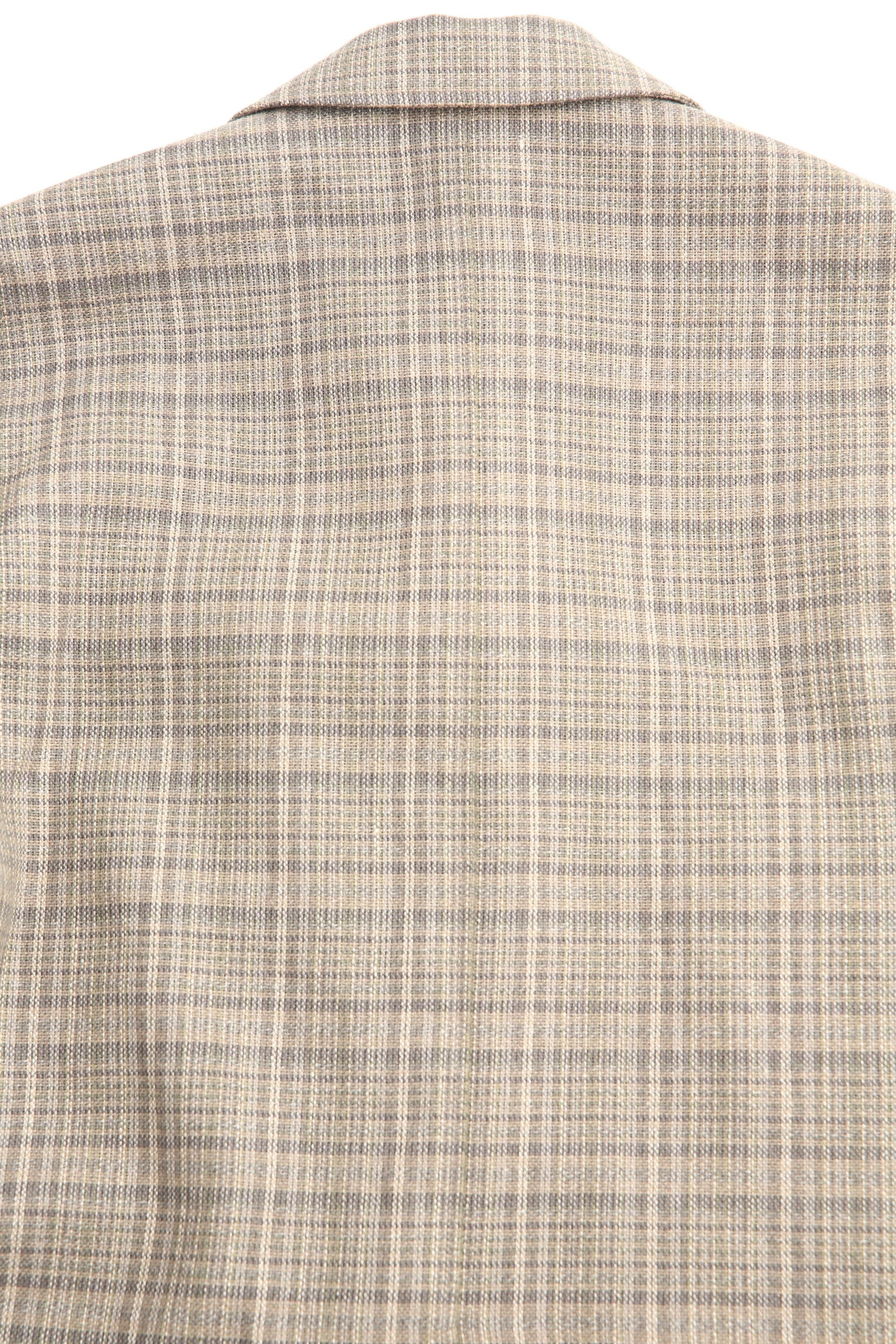 Auralee Silk Linen Nep Check Jacket - Dark Brown Check - Image 9