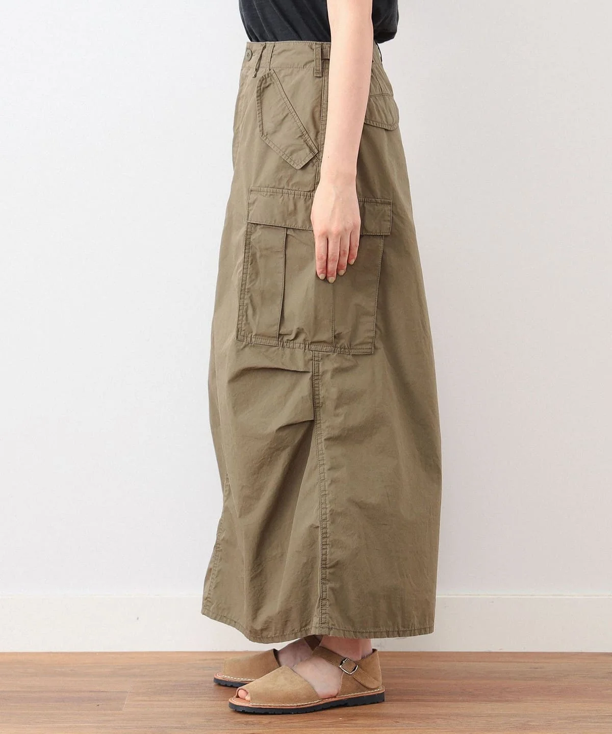 Beams Boy O.C/Type M-65 Skirt - Olive - Image 9