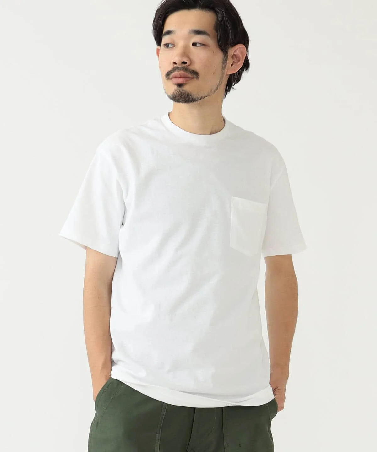 Beams Plus 2-Pack Pocket Tee - White - Image 5