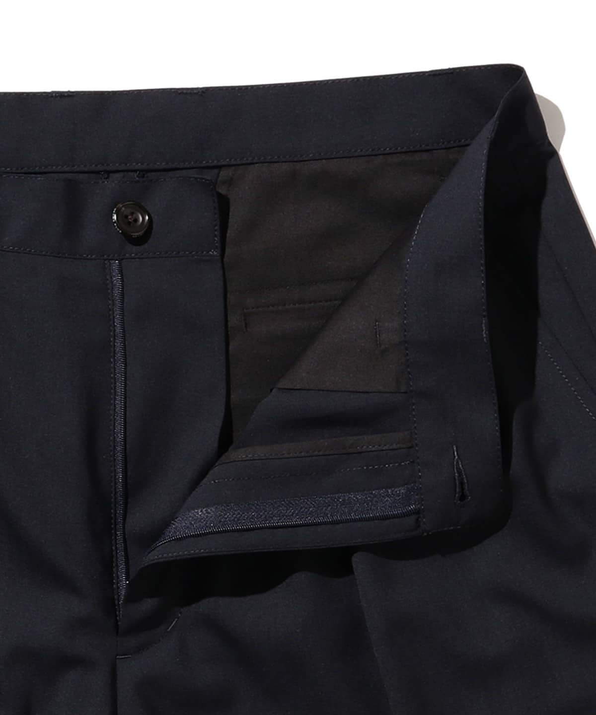 Beams Plus 2 Pleats Shorts Wool Tropical - Navy - Image 4