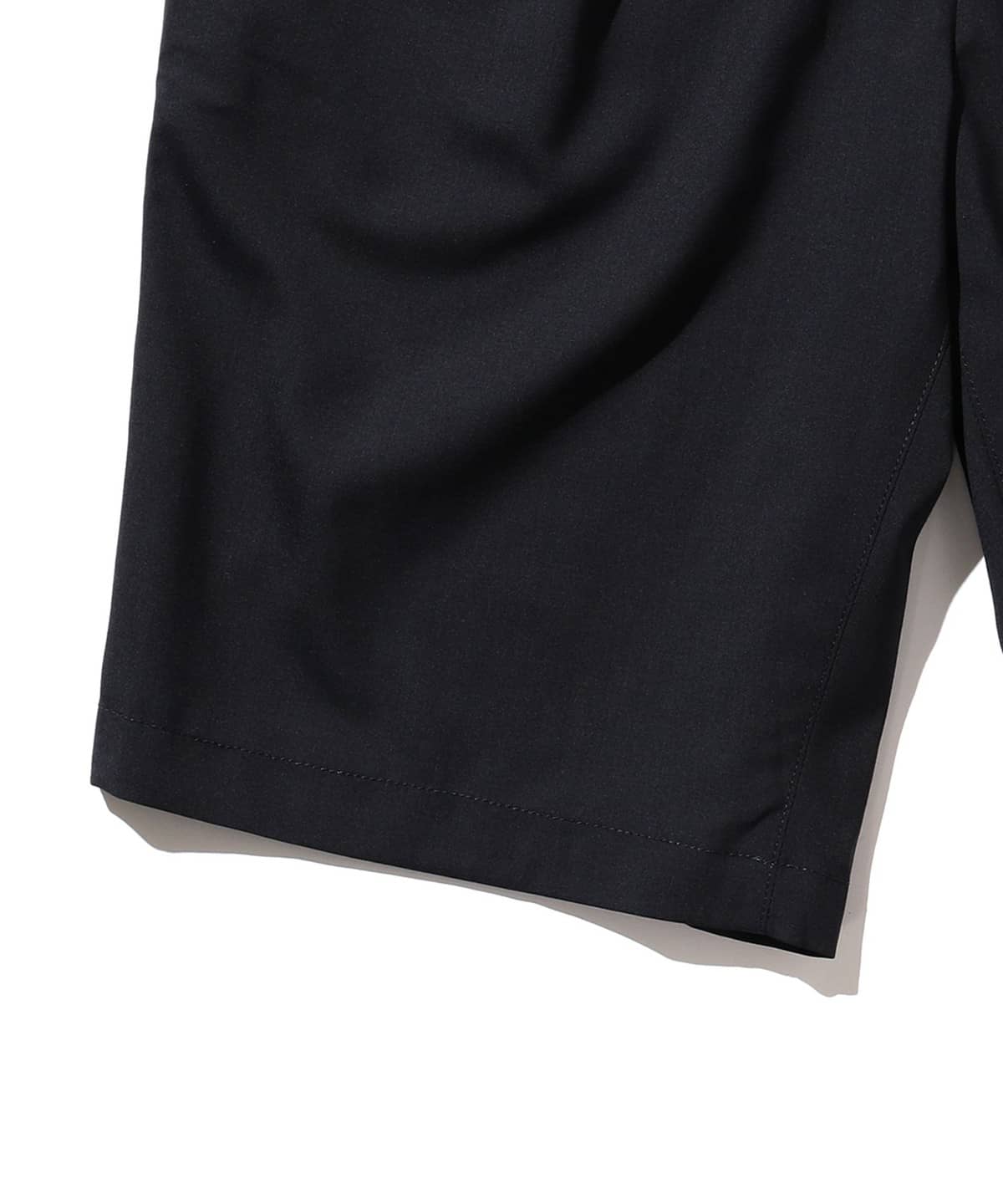 Beams Plus 2 Pleats Shorts Wool Tropical - Navy - Image 6