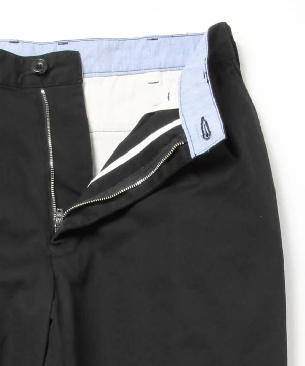 Beams Plus 2 Pleats Tapered Twill - Black - Image 4