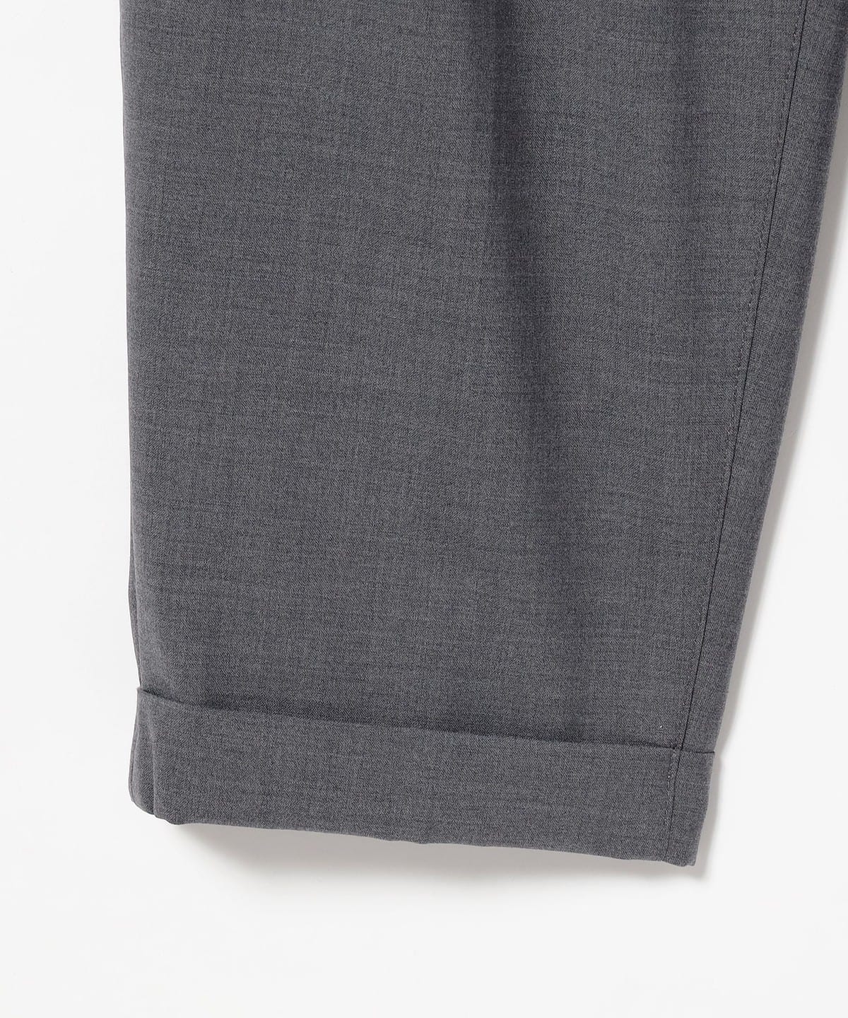 Beams Plus 2 Pleats Tapered Wool Tropical - Grey - Image 2