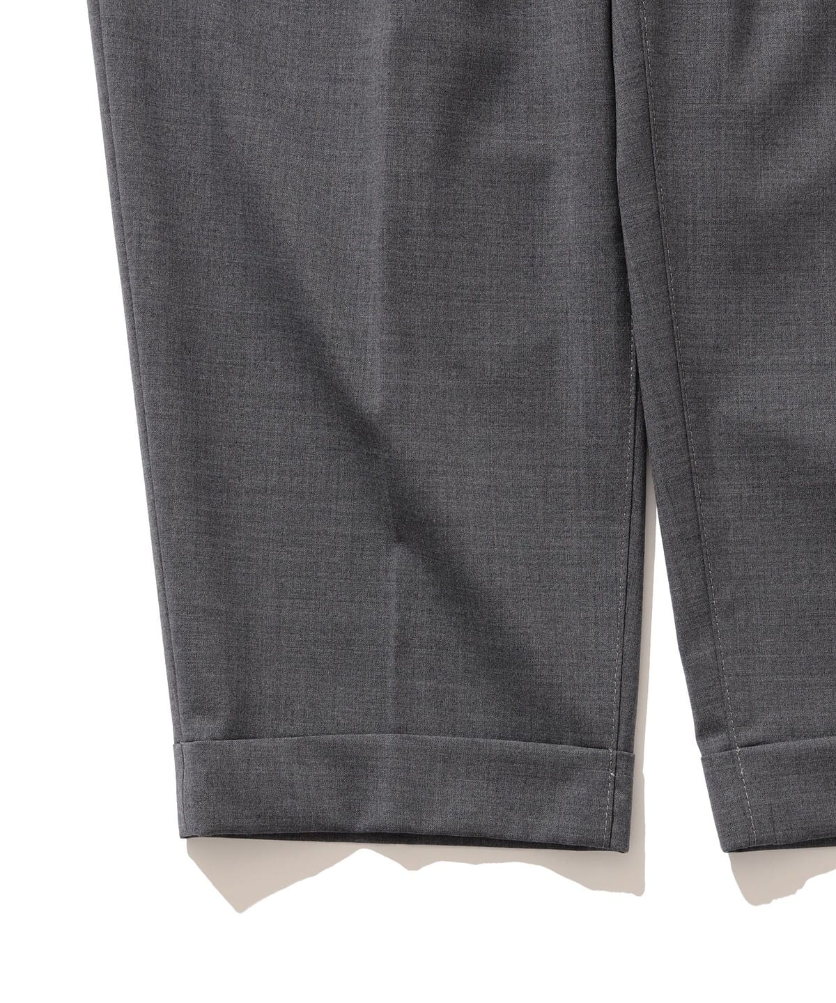 Beams Plus 2 Pleats Tapered Wool Tropical - Grey - Image 6