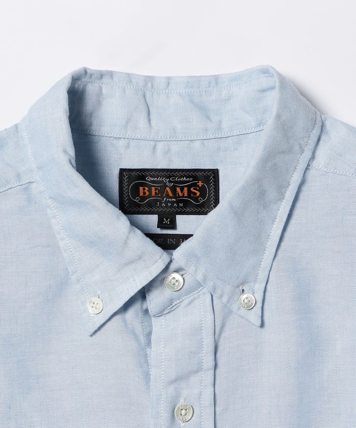 Beams Plus B.D. COOLMAX® Linen - Sax - Image 5