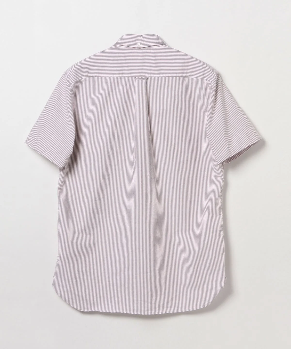 Beams Plus B.D. Short Sleeve Candy Stripe - Wine - Image 2