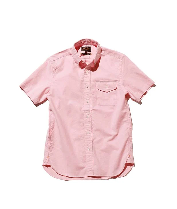 Beams Plus | B.D. Short Sleeve Oxford | Pink