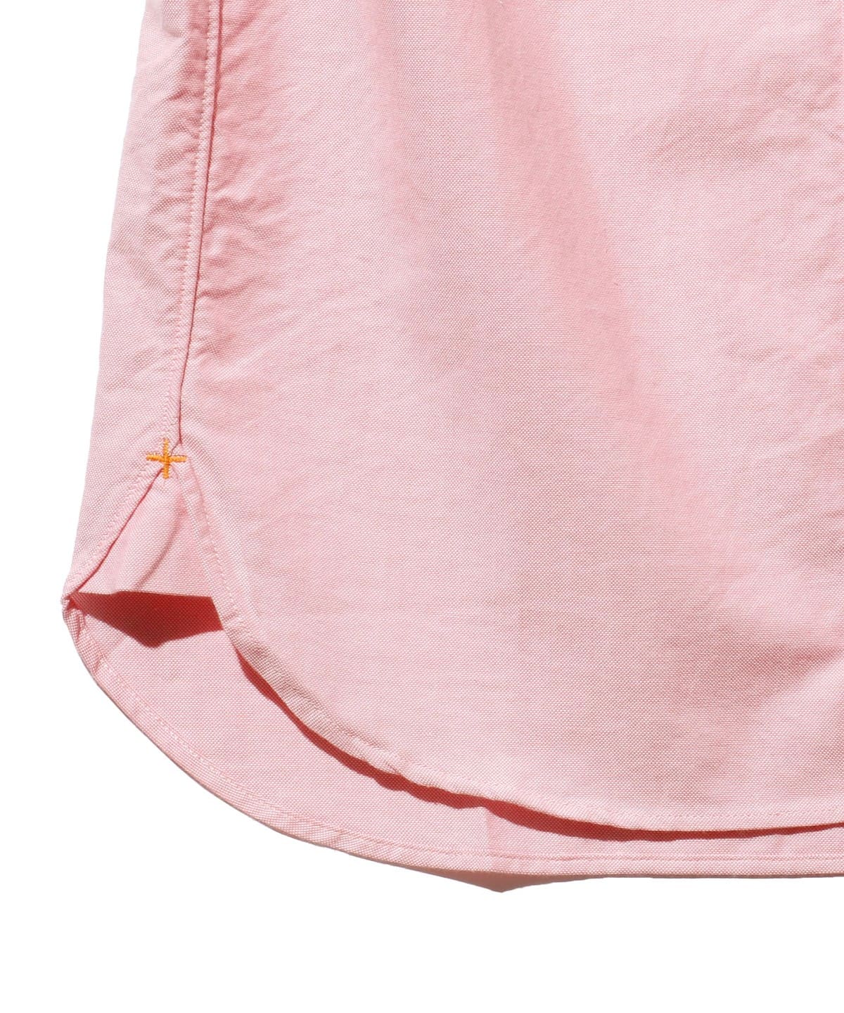 Beams Plus | B.D. Short Sleeve Oxford | Pink - Image 6