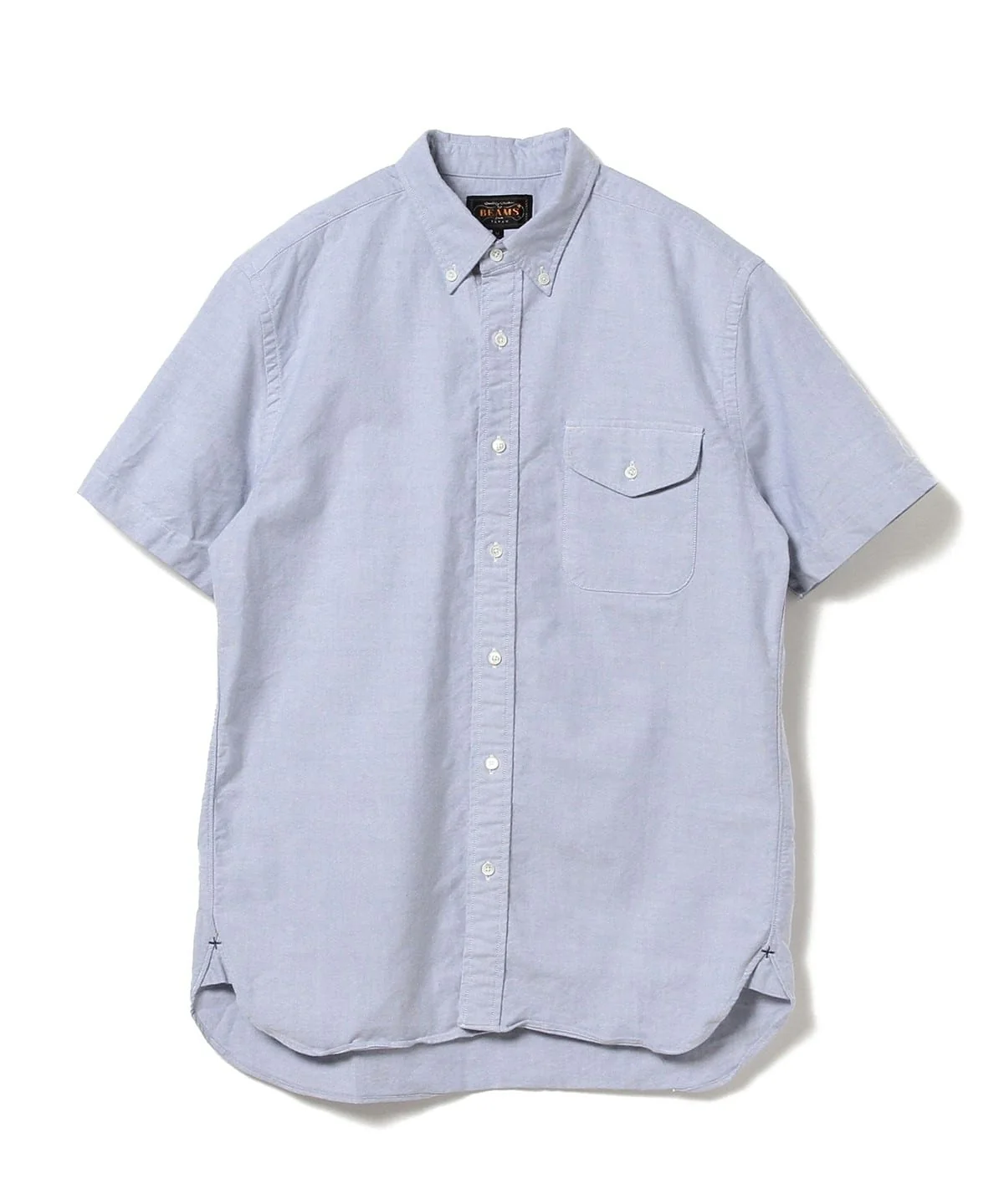 Beams Plus | B.D. Short Sleeve Oxford | Sax