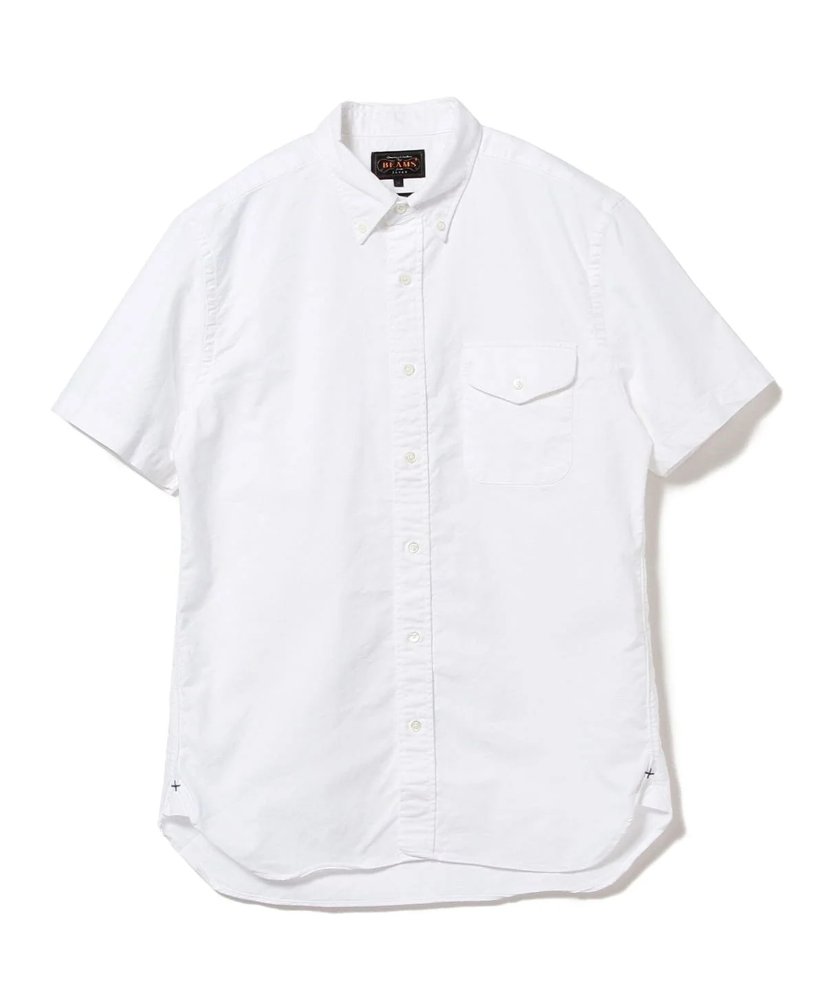 Beams Plus | B.D. Short Sleeve Oxford | White