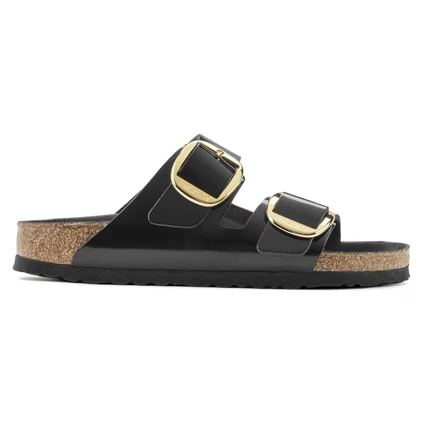 Birkenstock Arizona Big Buckle High Shine Narrow - Black - Image 2