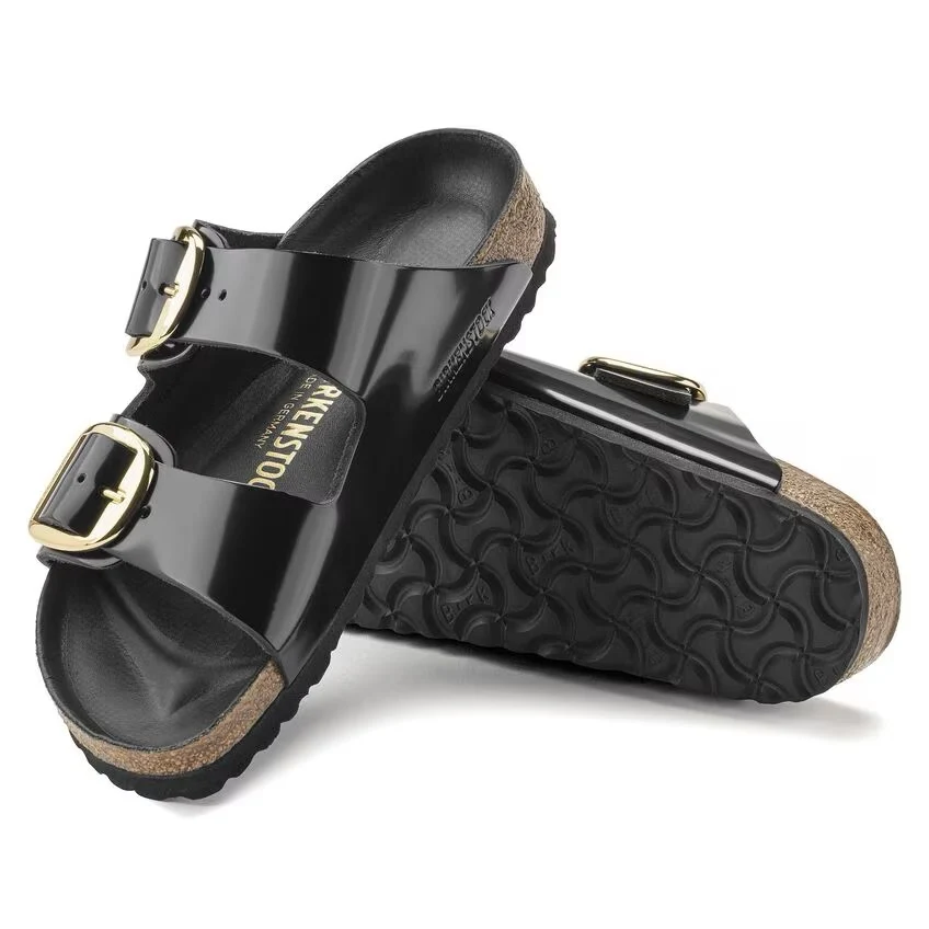Birkenstock Arizona Big Buckle High Shine Narrow - Black - Image 3