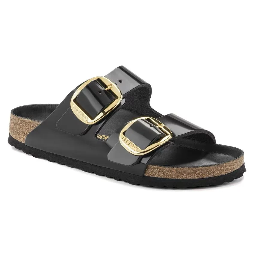 Birkenstock Arizona Big Buckle High Shine Narrow - Black - Image 5