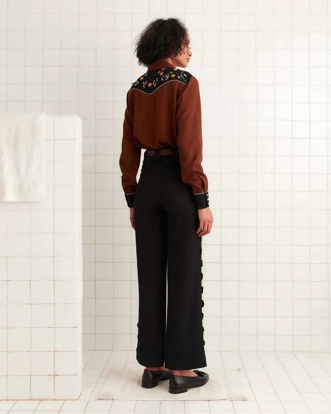 Bode | ABILENE TROUSERS | BLACK MULTI - Image 3
