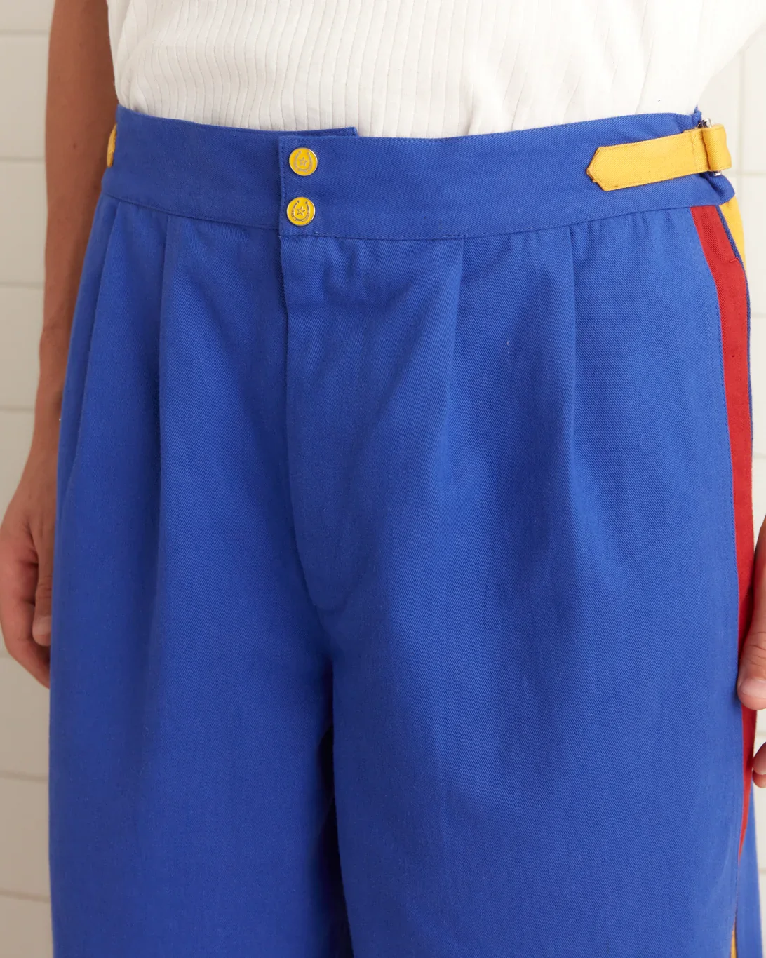 Bode |METROPOLITAN TROUSERS| Blue Multi - Image 3