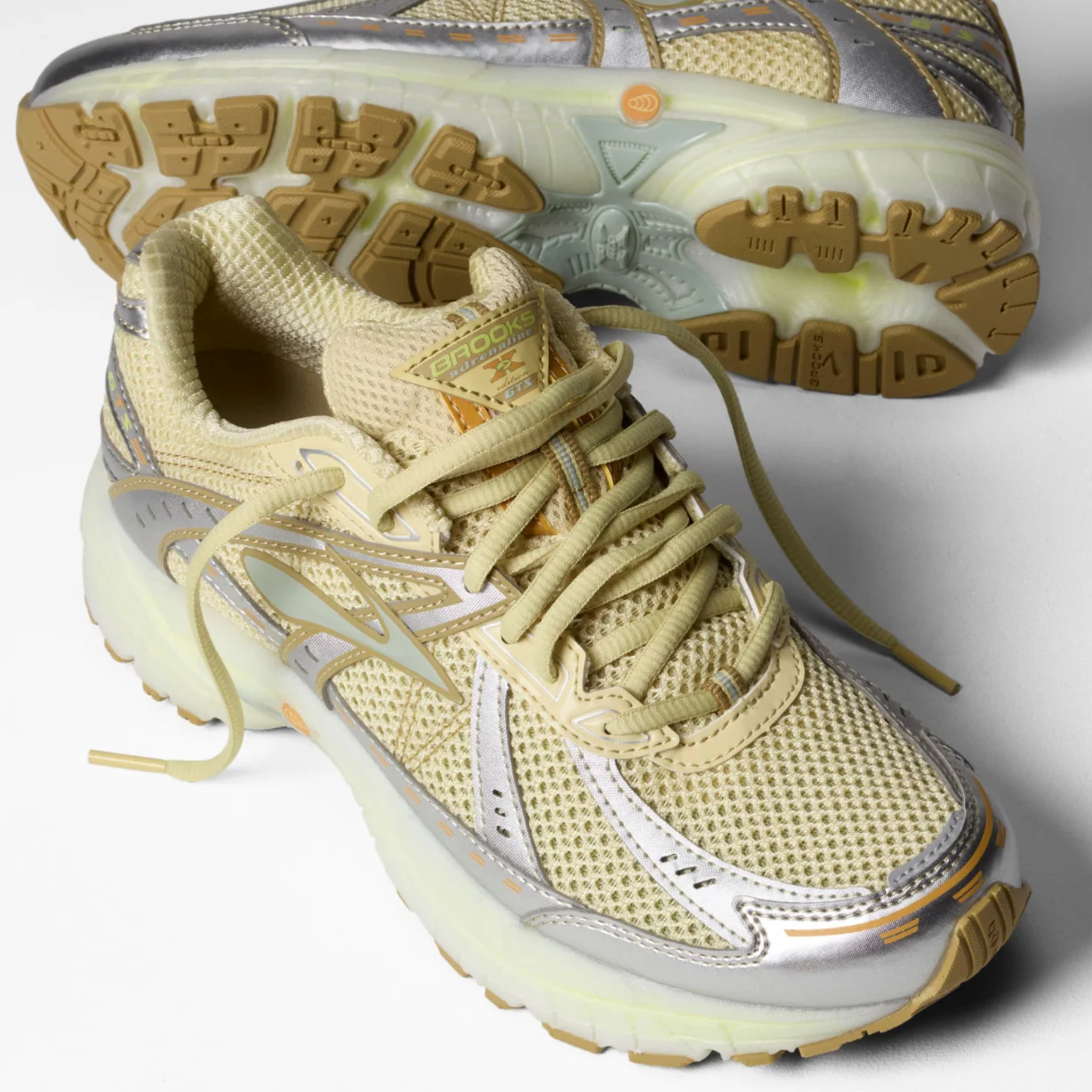 Brooks Adrenaline GTS 10 - Dusty Yellow/Neo Yellow/Grey - Image 7