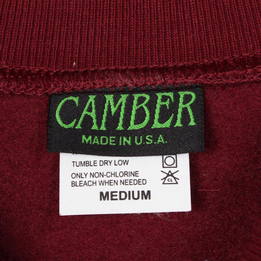 Camber #234 12 oz. Cross Knit Crewneck Sweatshirt - Burgundy - Image 6