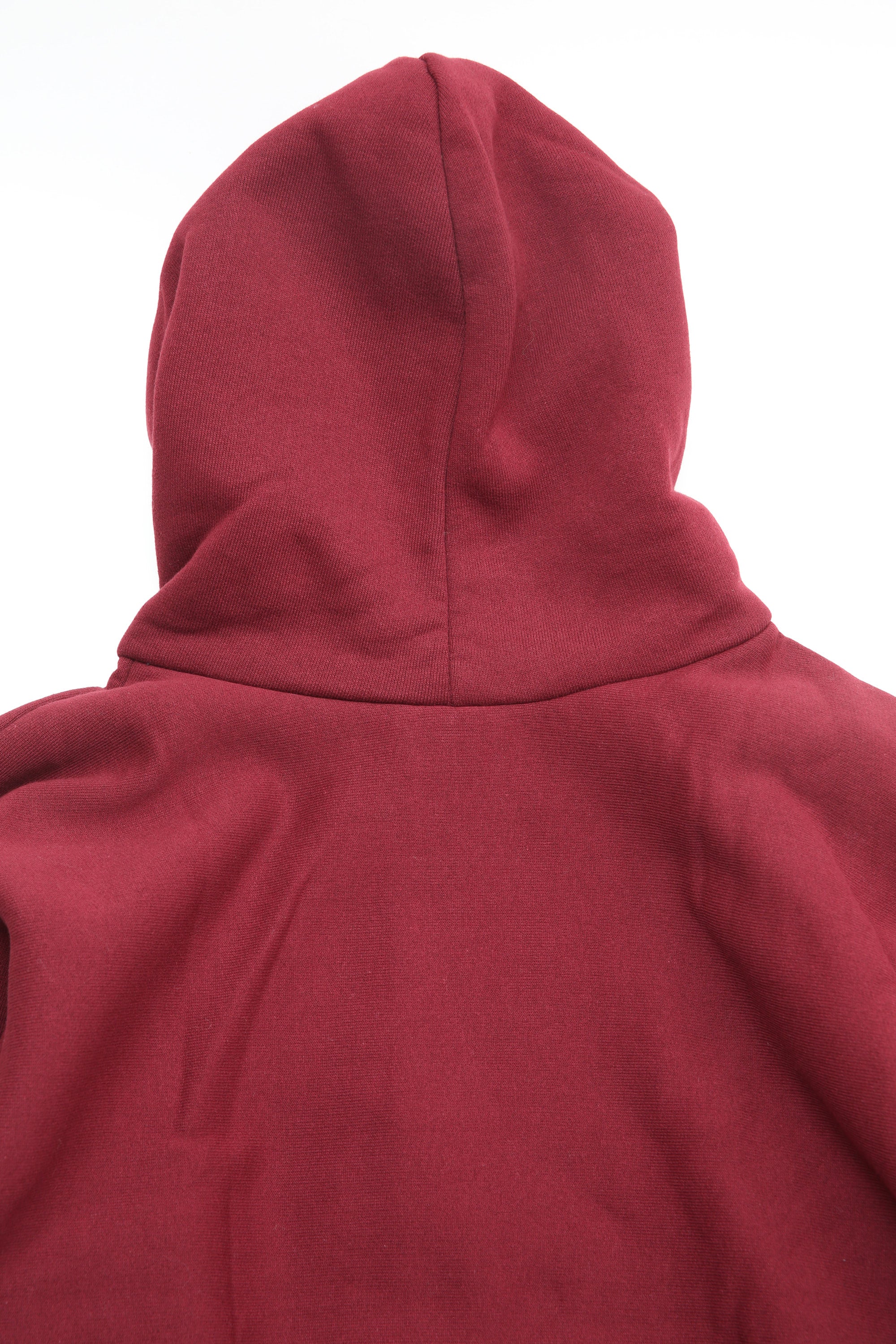 Camber #231 12oz Heavyweight Cross Knit Zippered Hoodie - Burgundy - Image 9