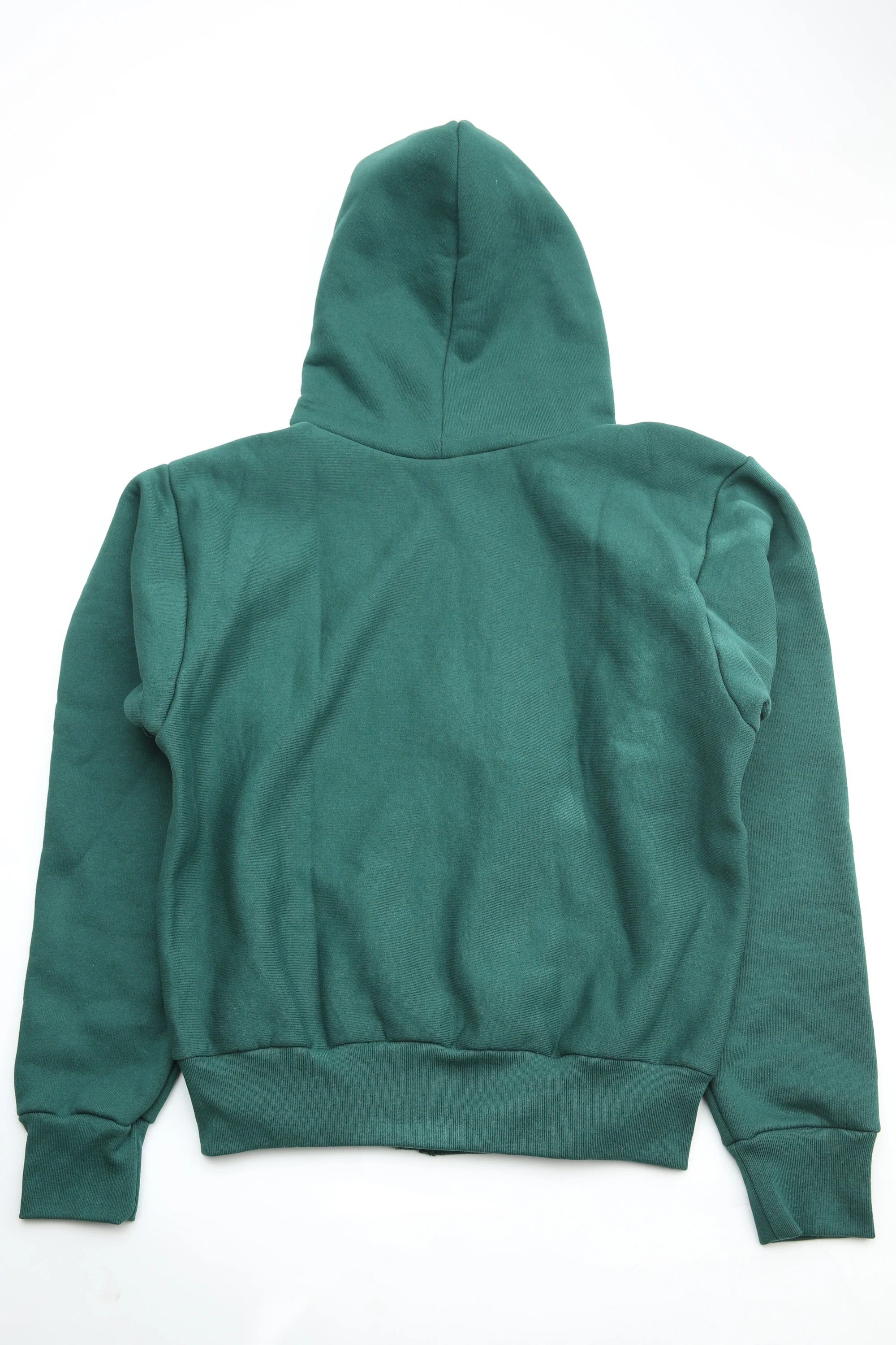 Camber #231 12oz Heavyweight Cross Knit Zippered Hoodie - Dark Green - Image 6