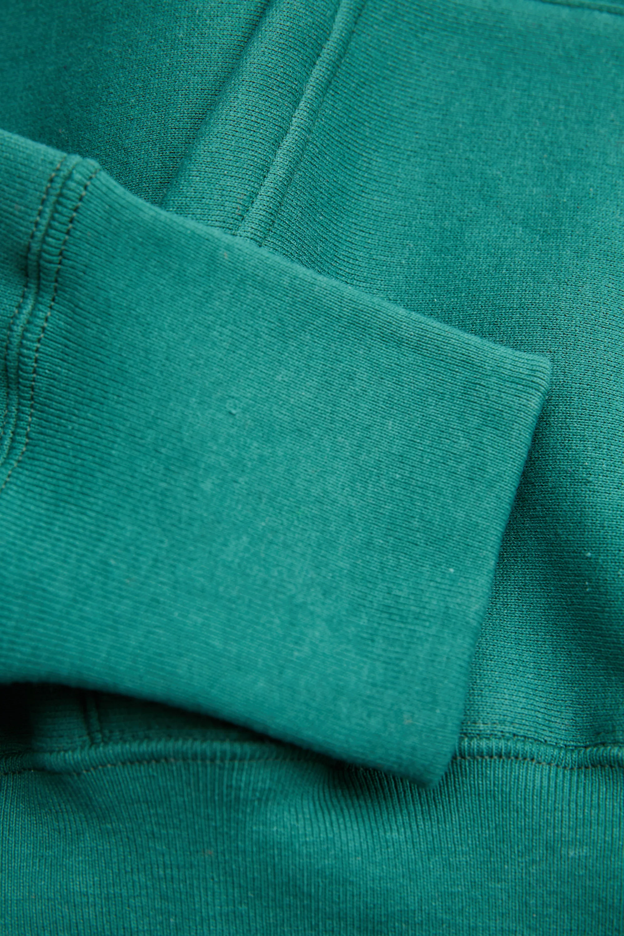 Camber #232 Cross-Knit Heavyweight Pullover Hooded Sweatshirt - Dark Green - Image 4