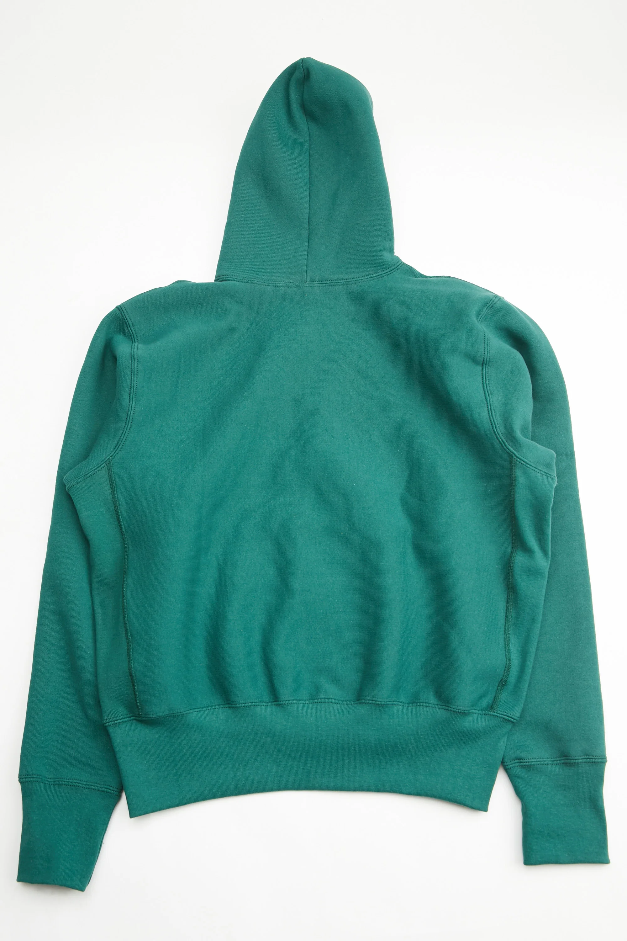 Camber #232 Cross-Knit Heavyweight Pullover Hooded Sweatshirt - Dark Green - Image 5