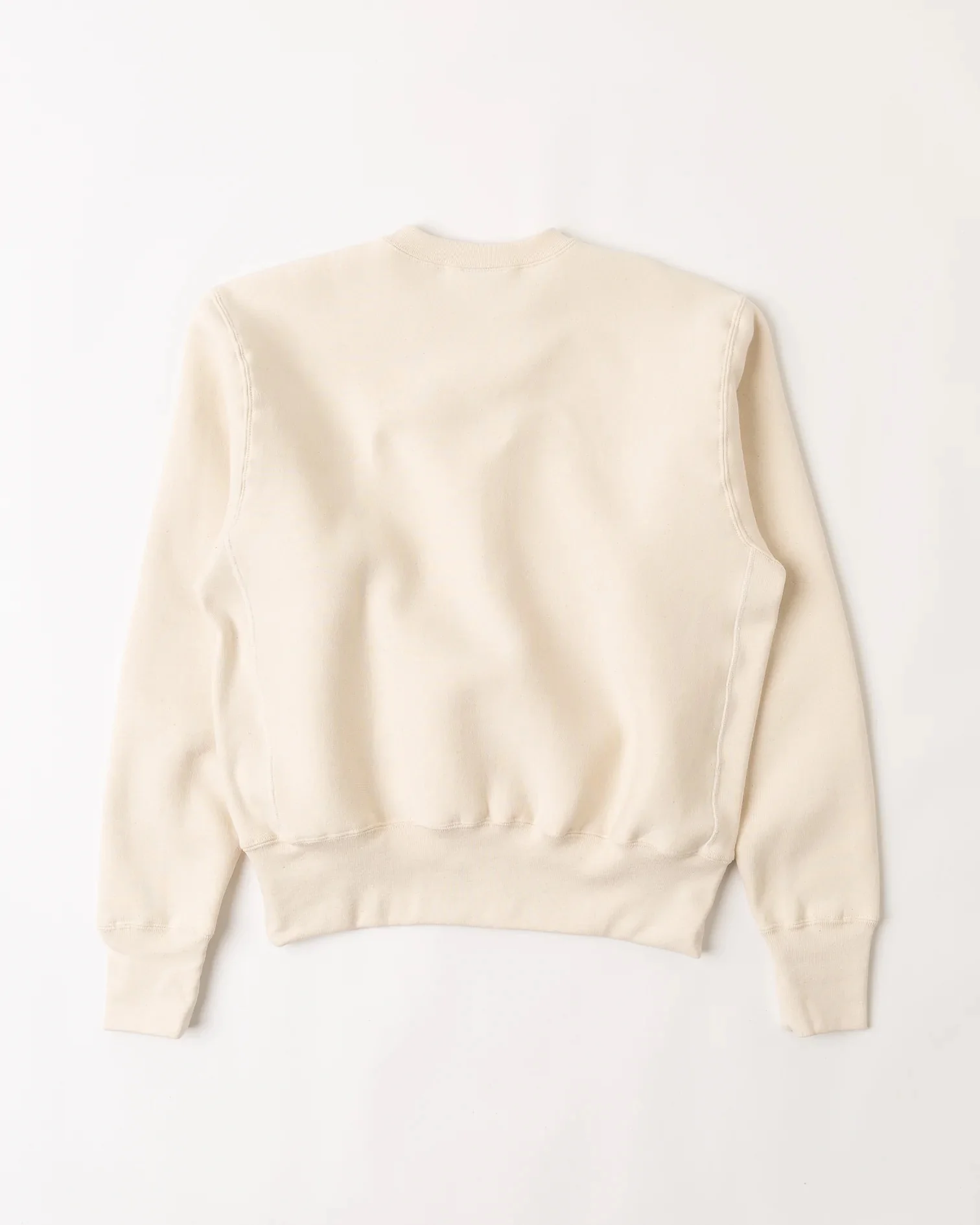 Camber #234 12 oz. Cross Knit Crewneck Sweatshirt  - Natural - Image 4