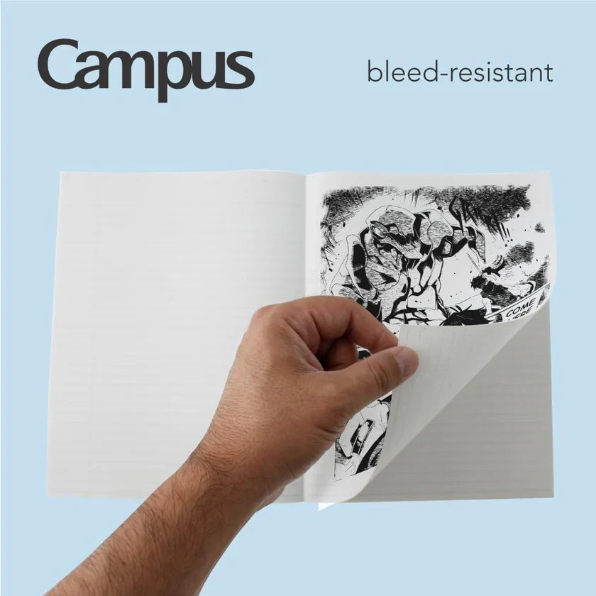 Campus College Ruled Notebook 3 Pack - Blue/Purple/Pink - Image 3