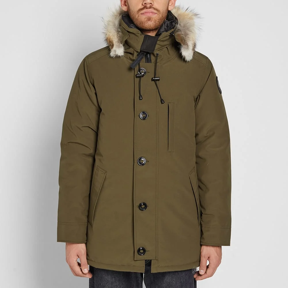 Canada Goose Men’s Chateau Parka with Fur - Military Green - Image 3