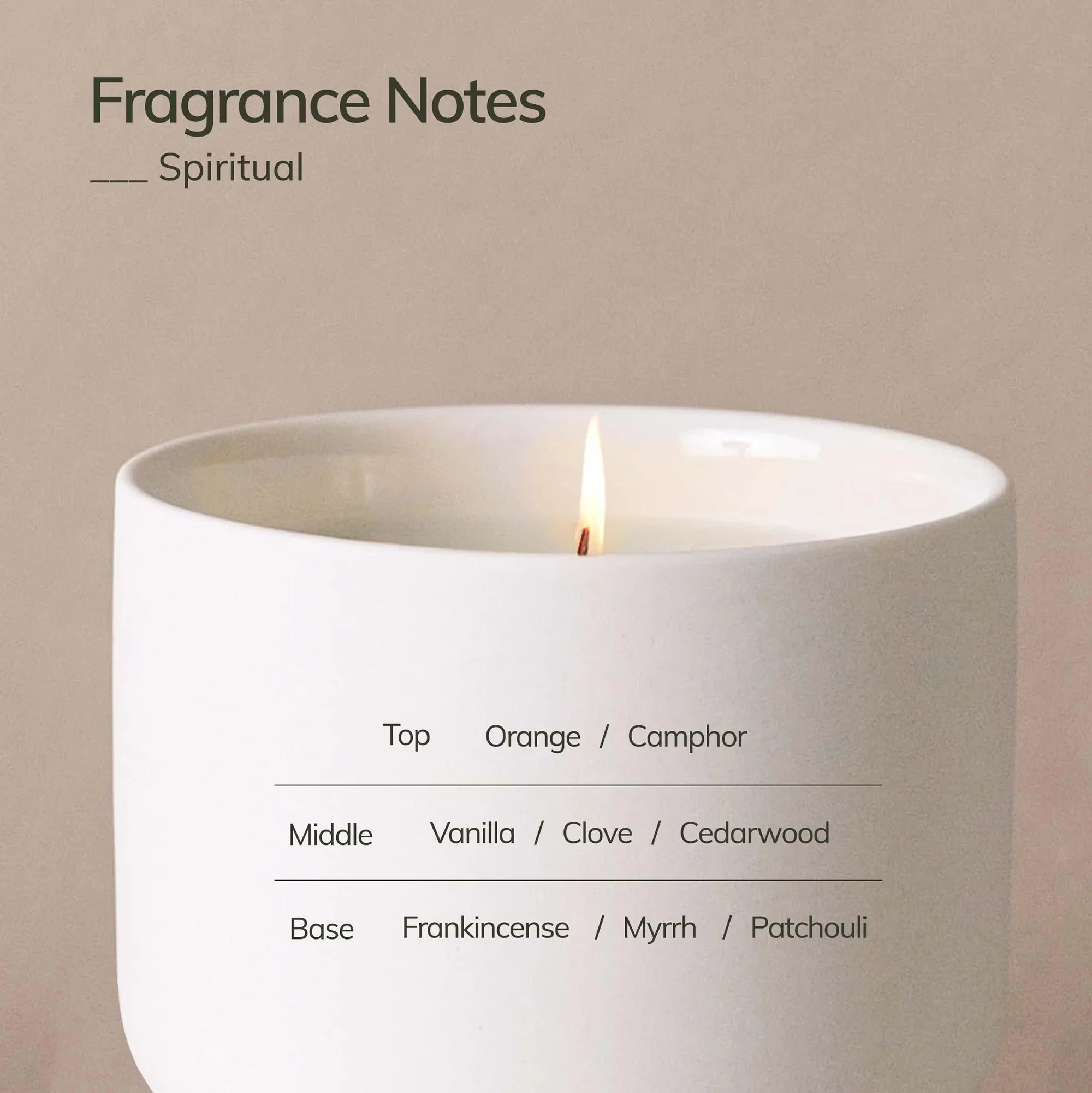 Cedar and Myrrh - Spiritual Wellness Candle - Image 3