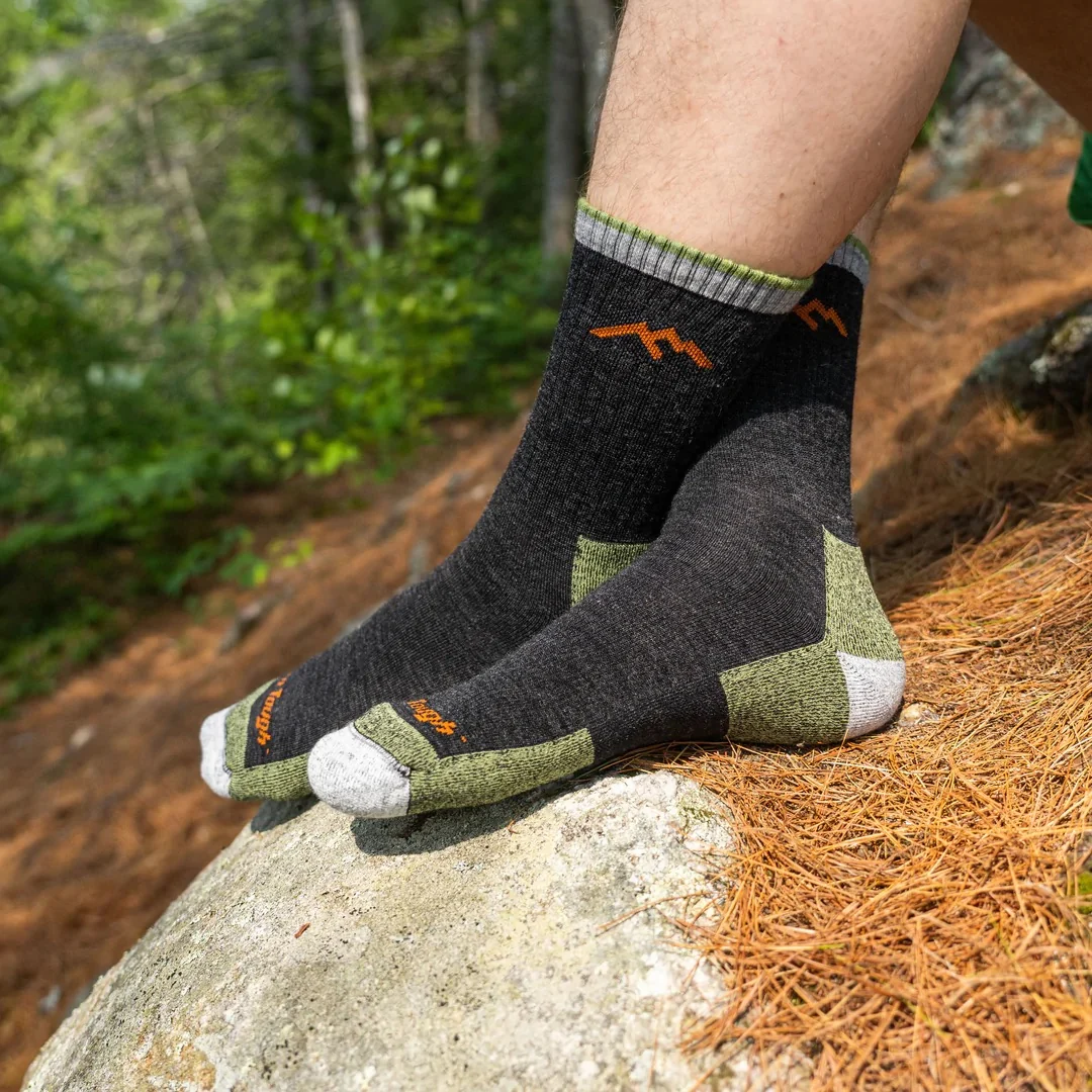 Darn Tough Men's Hiker Micro Crew Midweight Hiking Sock 1466 w/ Cushion - Charcoal - Image 3