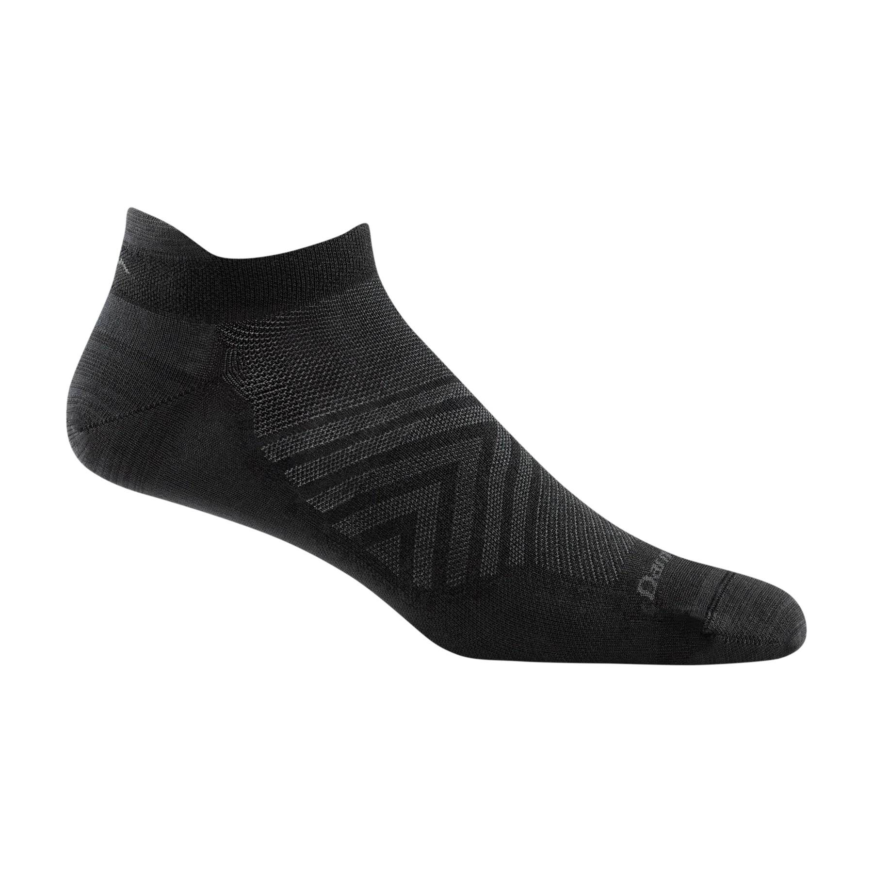 Darn Tough Men's Run No Show Tab Ultra-Lightweight Running Socks 1033 - Black