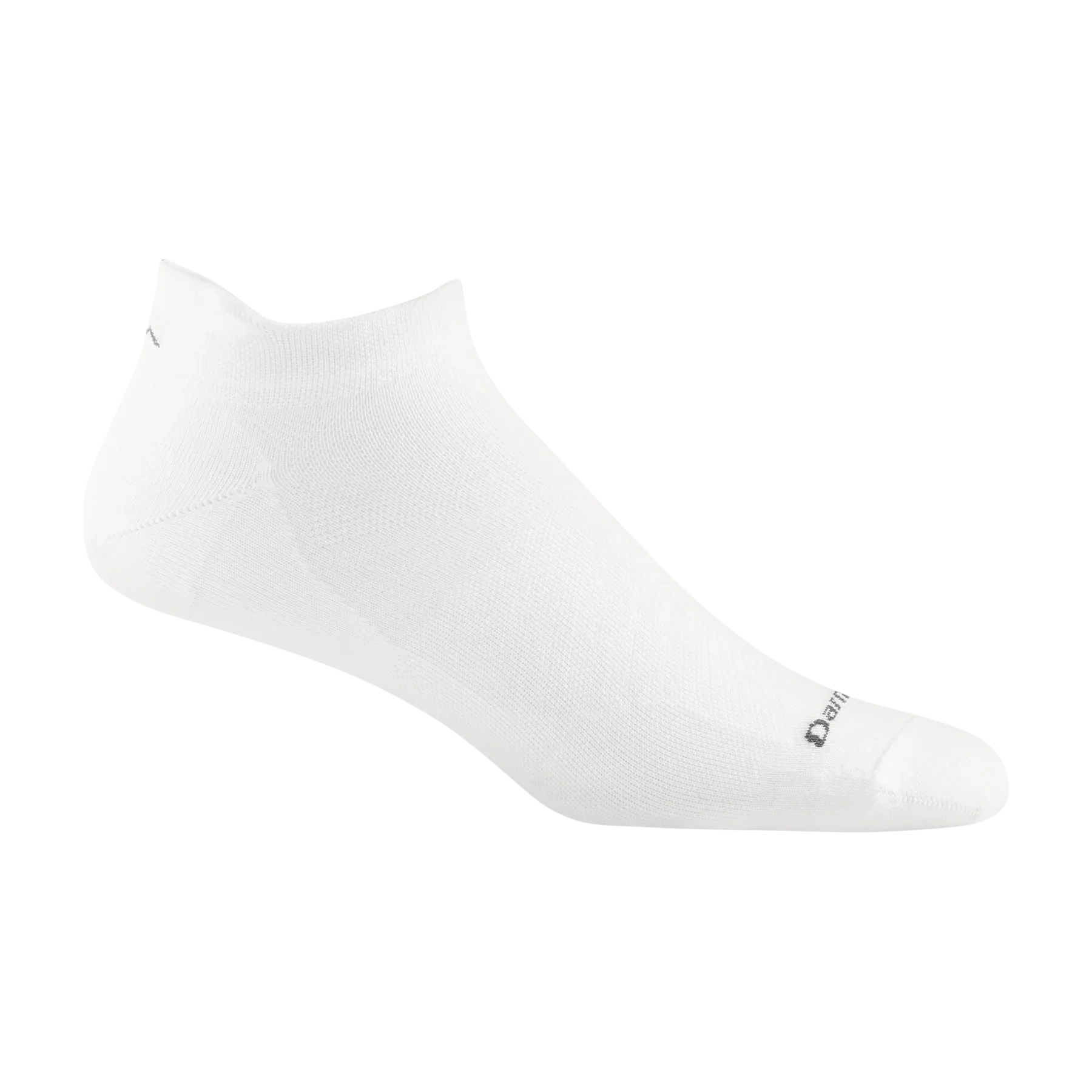 Darn Tough Men's Run No Show Tab Ultra-Lightweight Running Socks 1033 - White