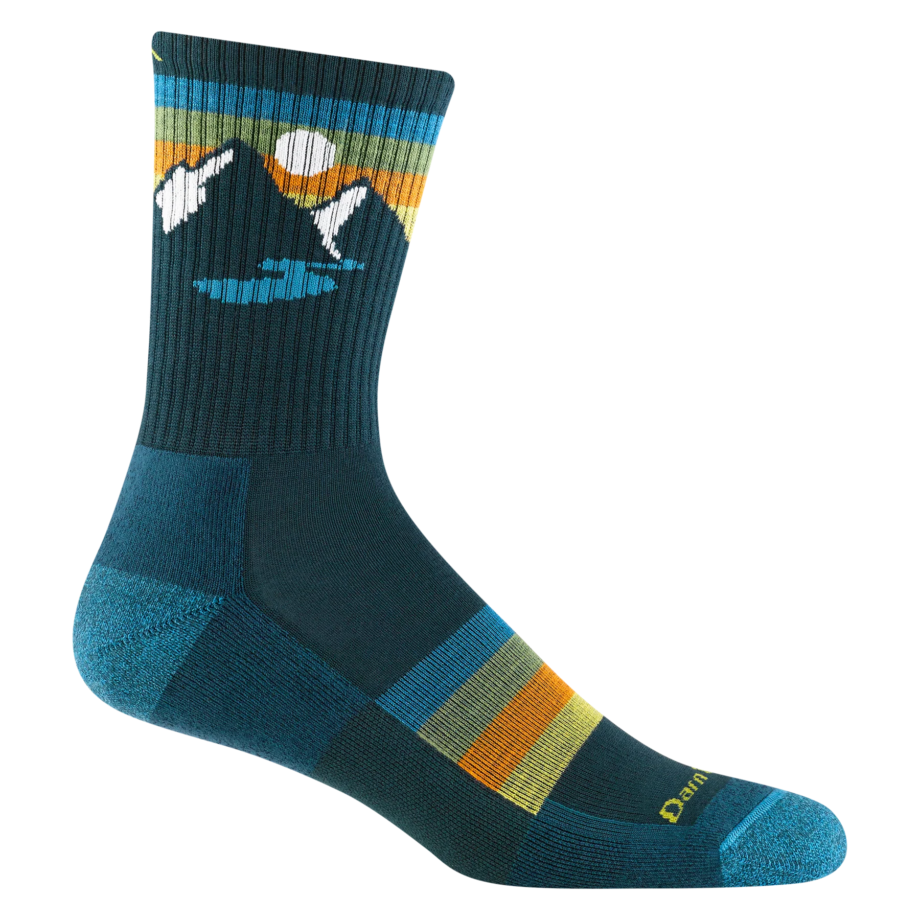 Darn Tough MEN'S SUNSET RIDGE MICRO CREW LIGHTWEIGHT HIKING SOCK 1997 w/Cushion - Bottle