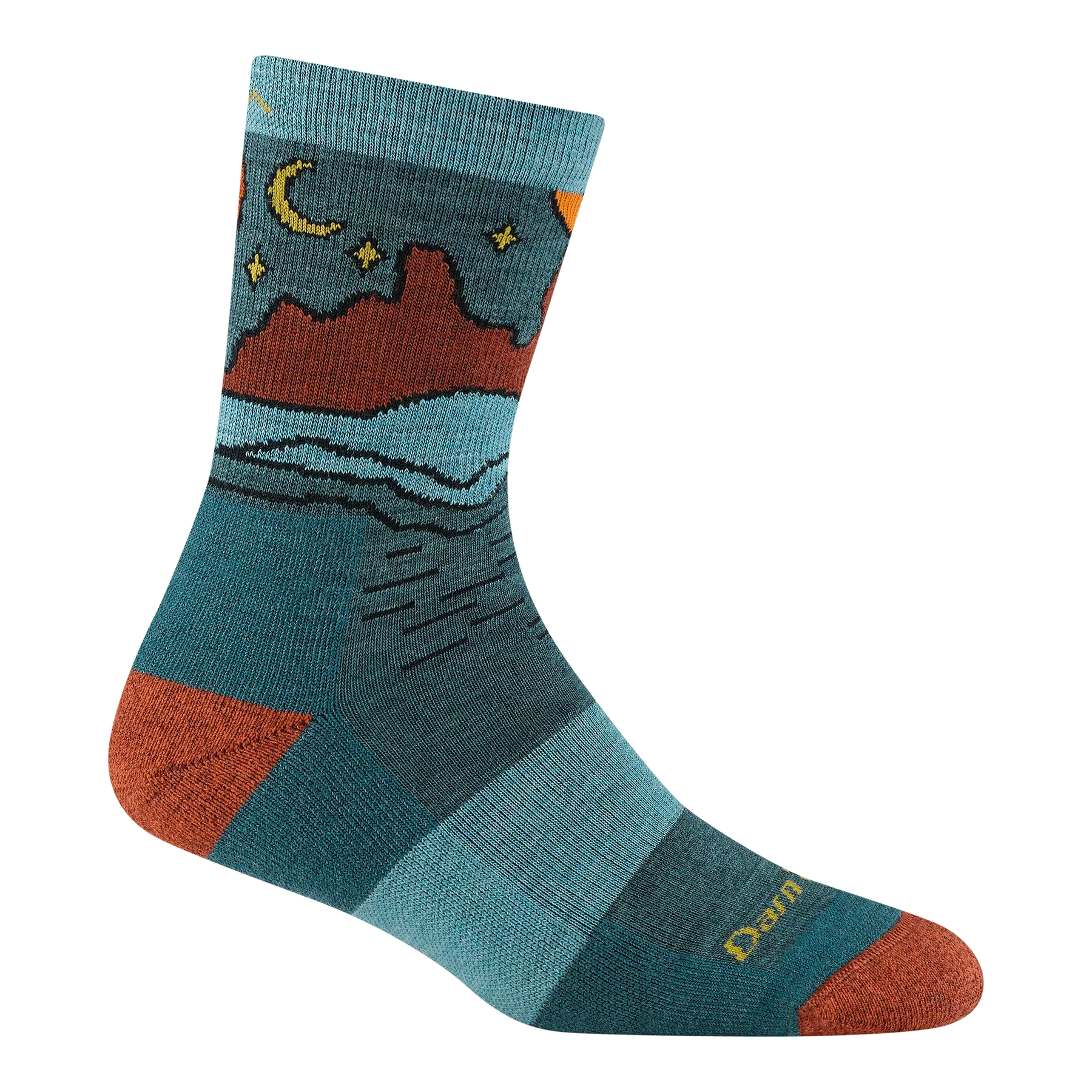 Darn Tough Women's Celeste Micro Crew Midweight 5023 w/Cushion - Teal - Image 2