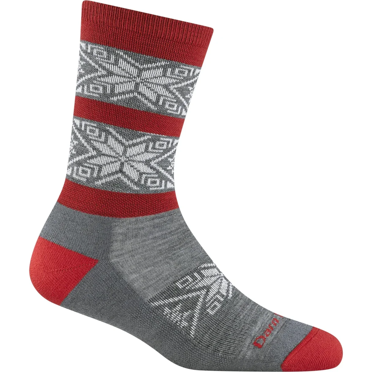 Darn Tough Women's Elsa Crew Lightweight Lifestyle Sock 6129 w/ Cushion - Gray