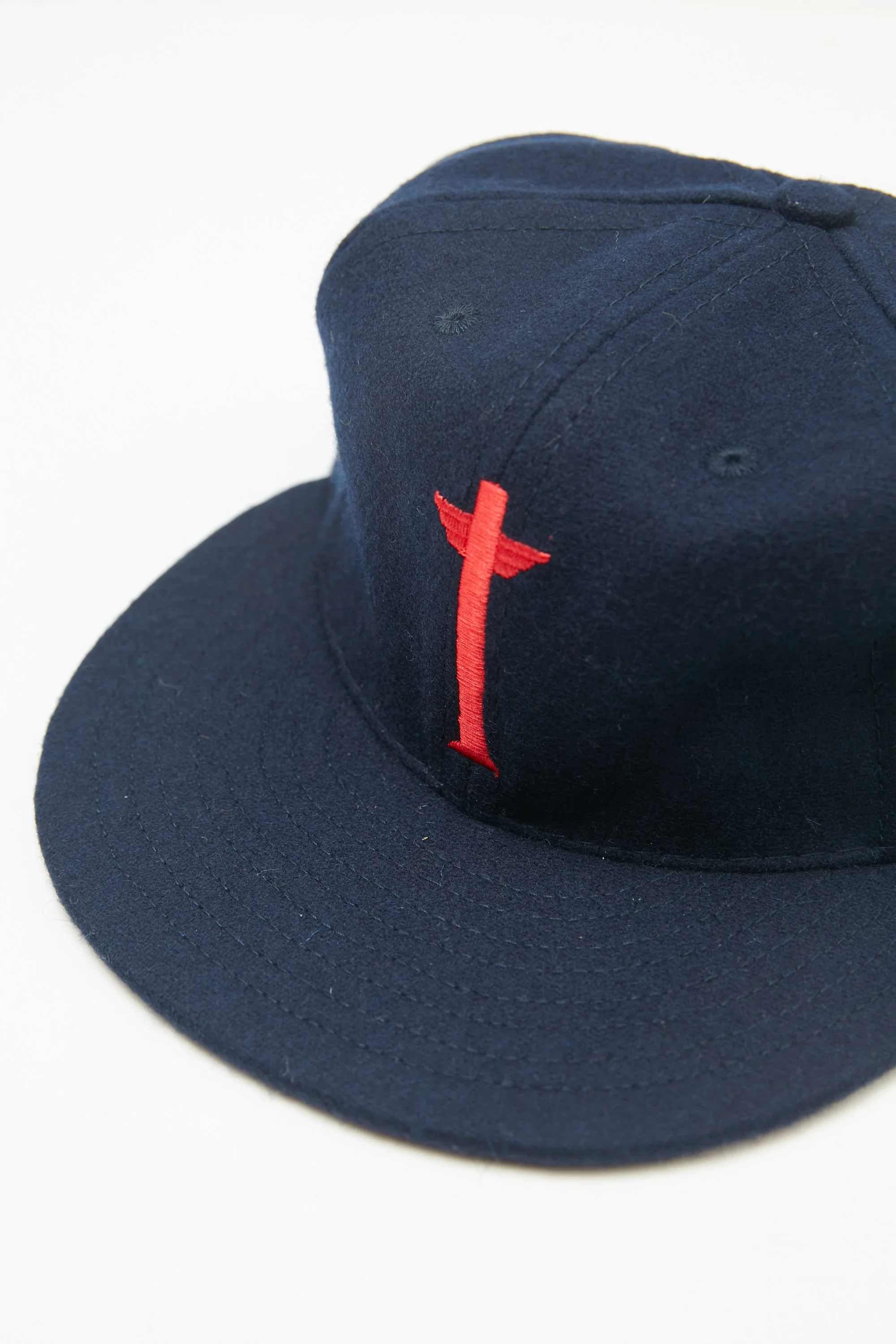 Ebbets x Totem Brand Co. Cap - Navy/Red Wool - EXCLUSIVE - Image 3