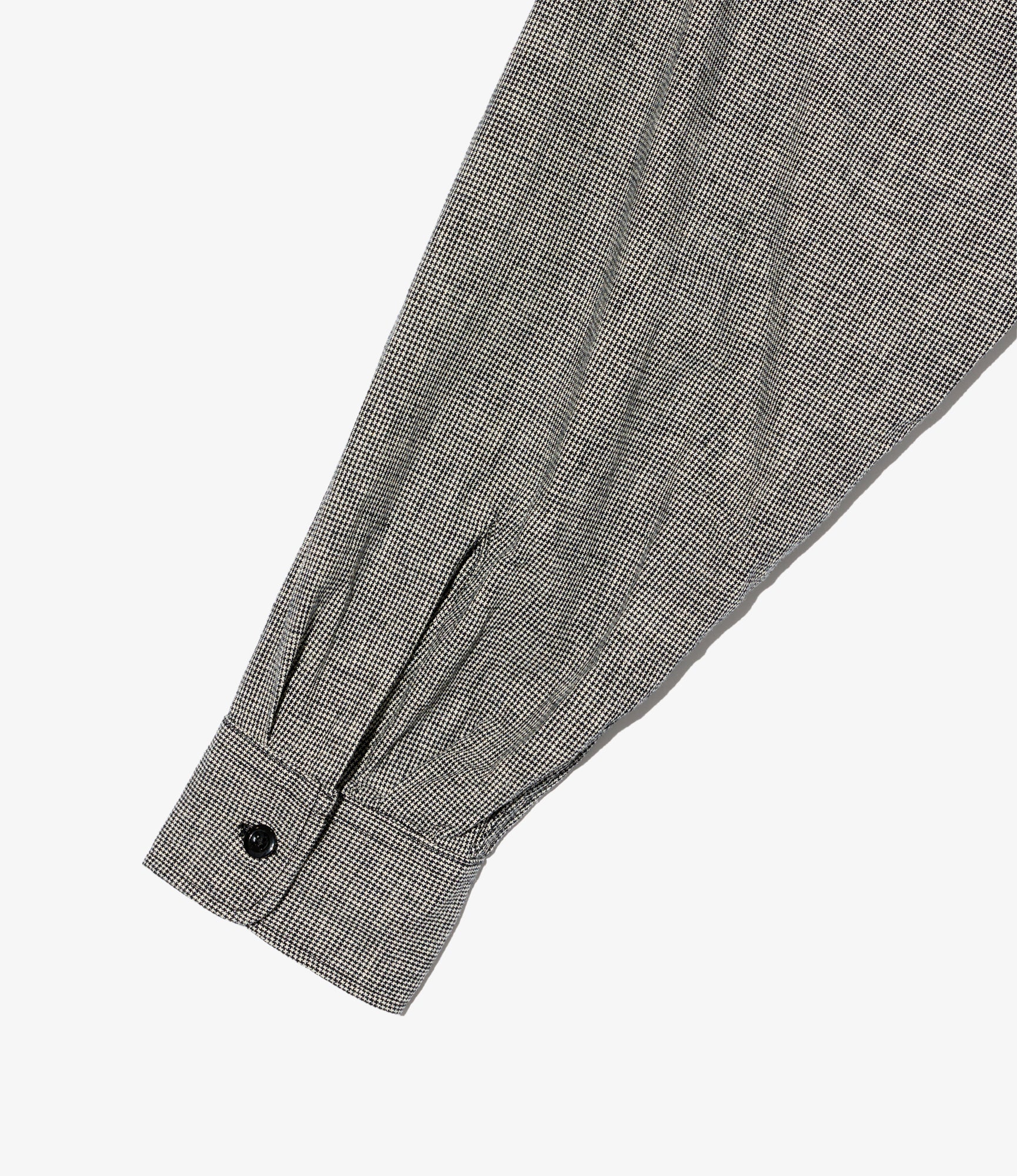 Engineered Garments Bowling Shirt - Black/Grey CL Houndstooth - Image 4
