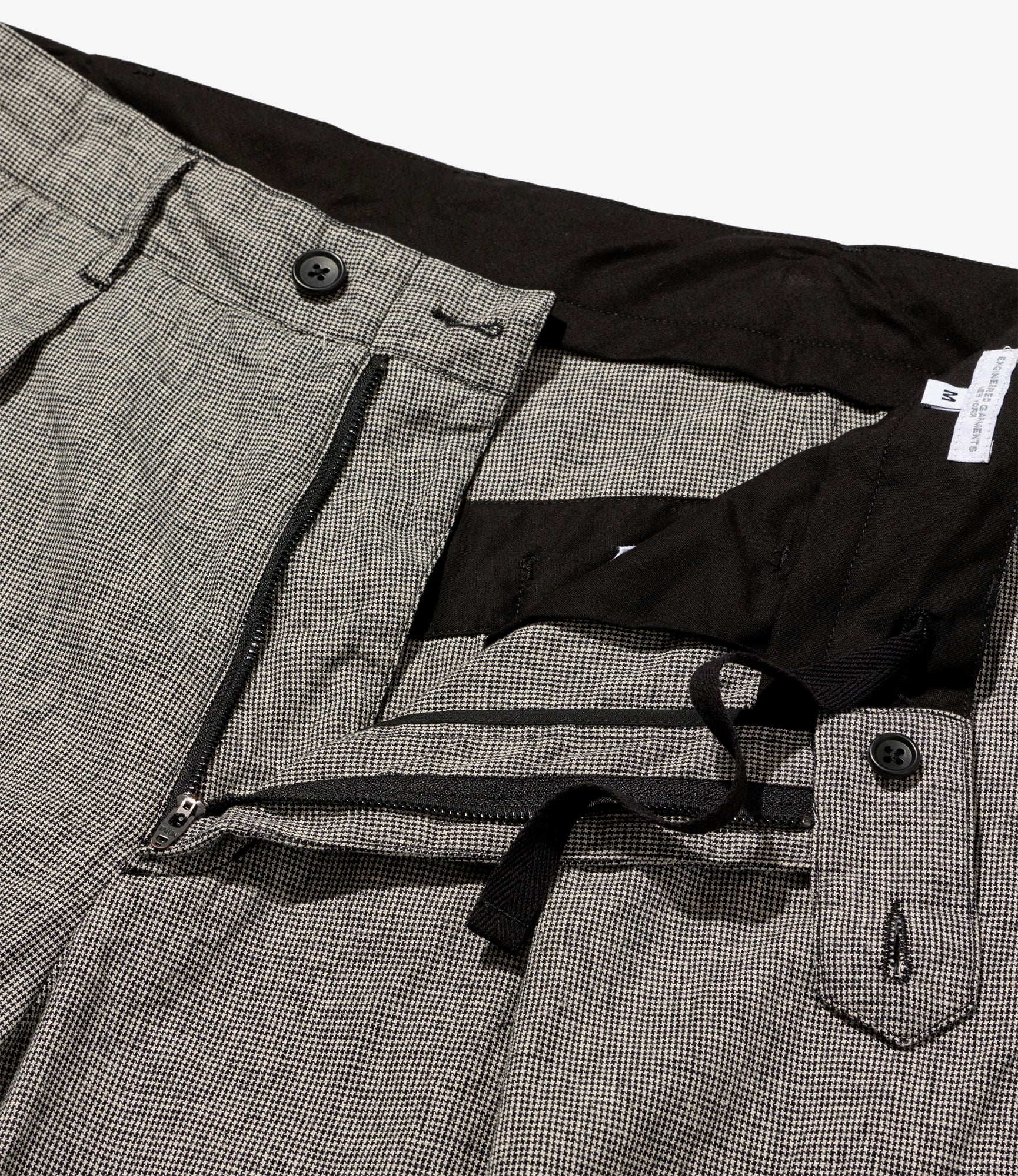Engineered Garments Carlyle Pant - Black/Grey CL Houndstooth - Image 5