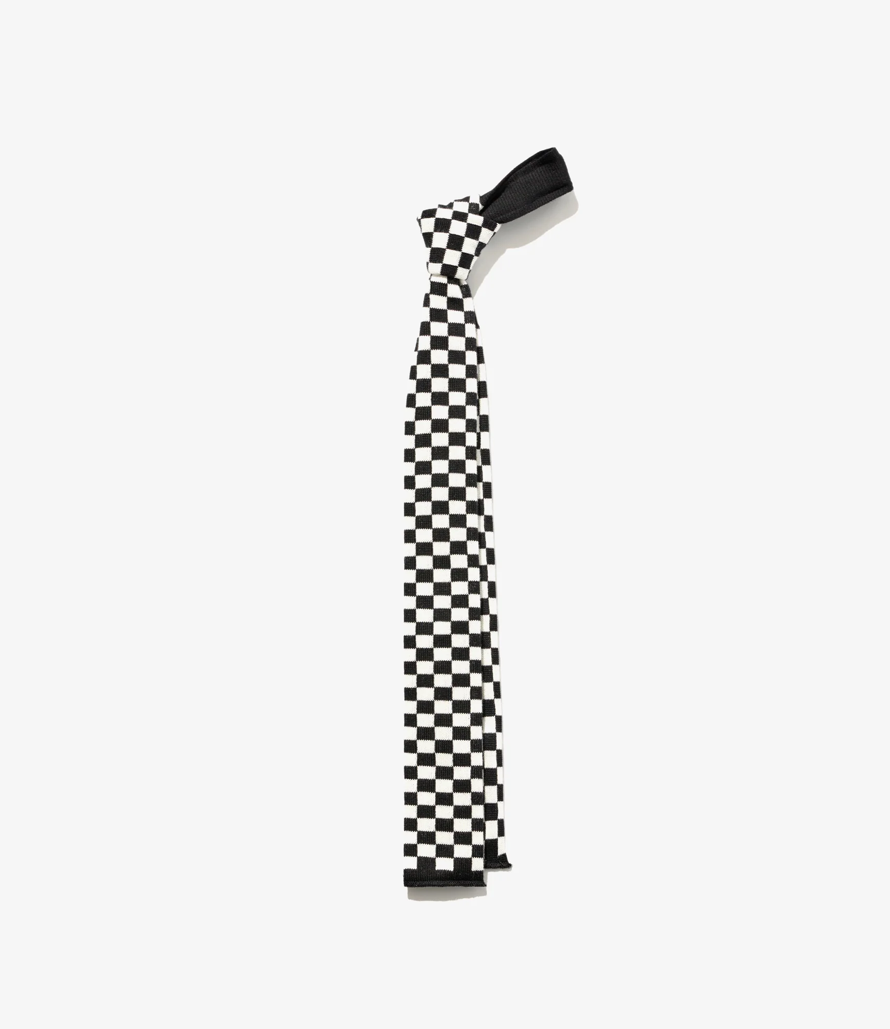 Engineered Garments Knit Tie - Black/White Checker