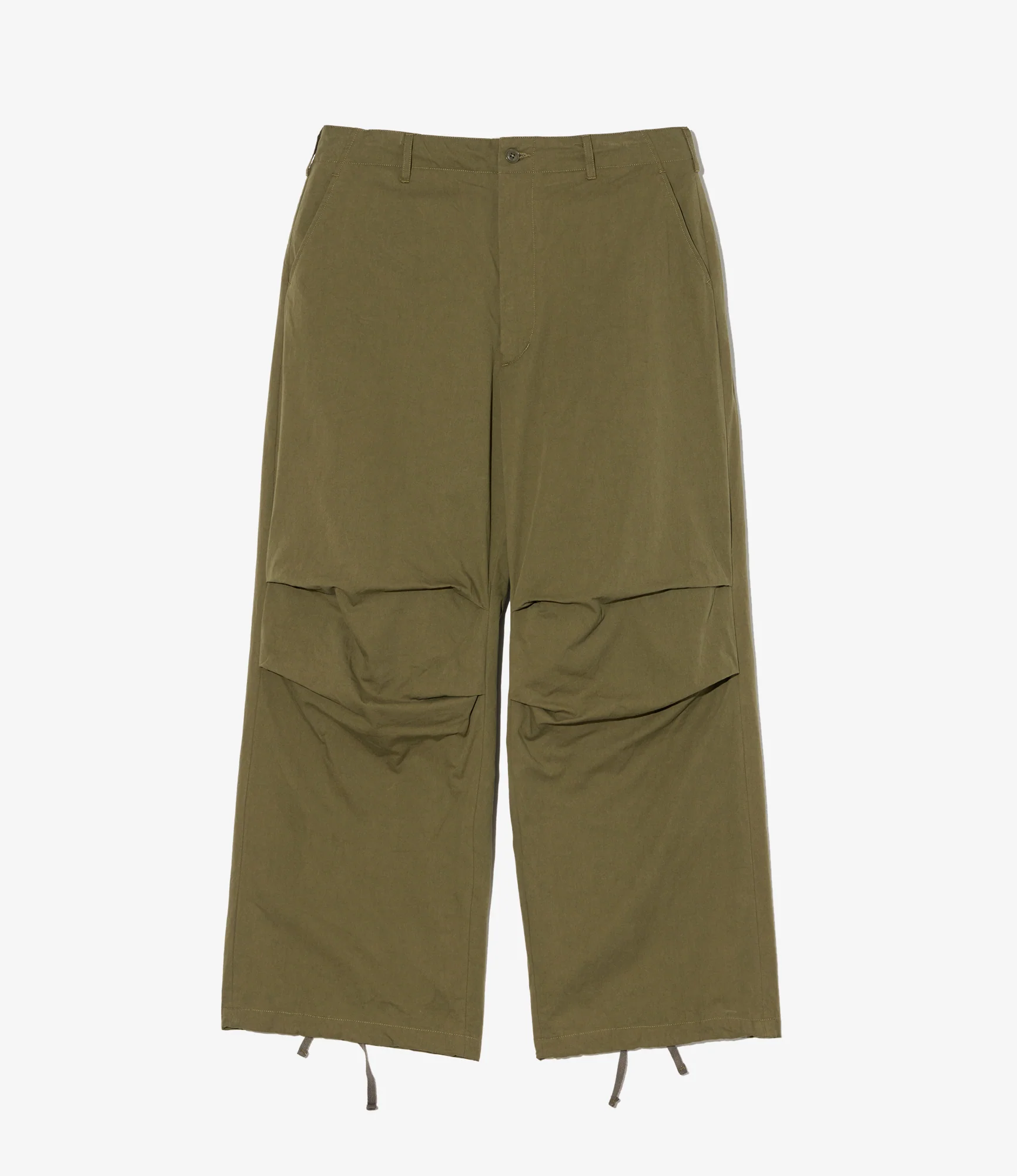 Engineered Garments Over Pant - Olive Cotton Sanded Cloth