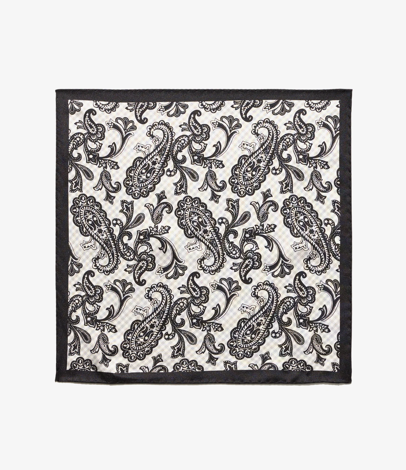 Engineered Garments Pocket Square - Black/White Gingham